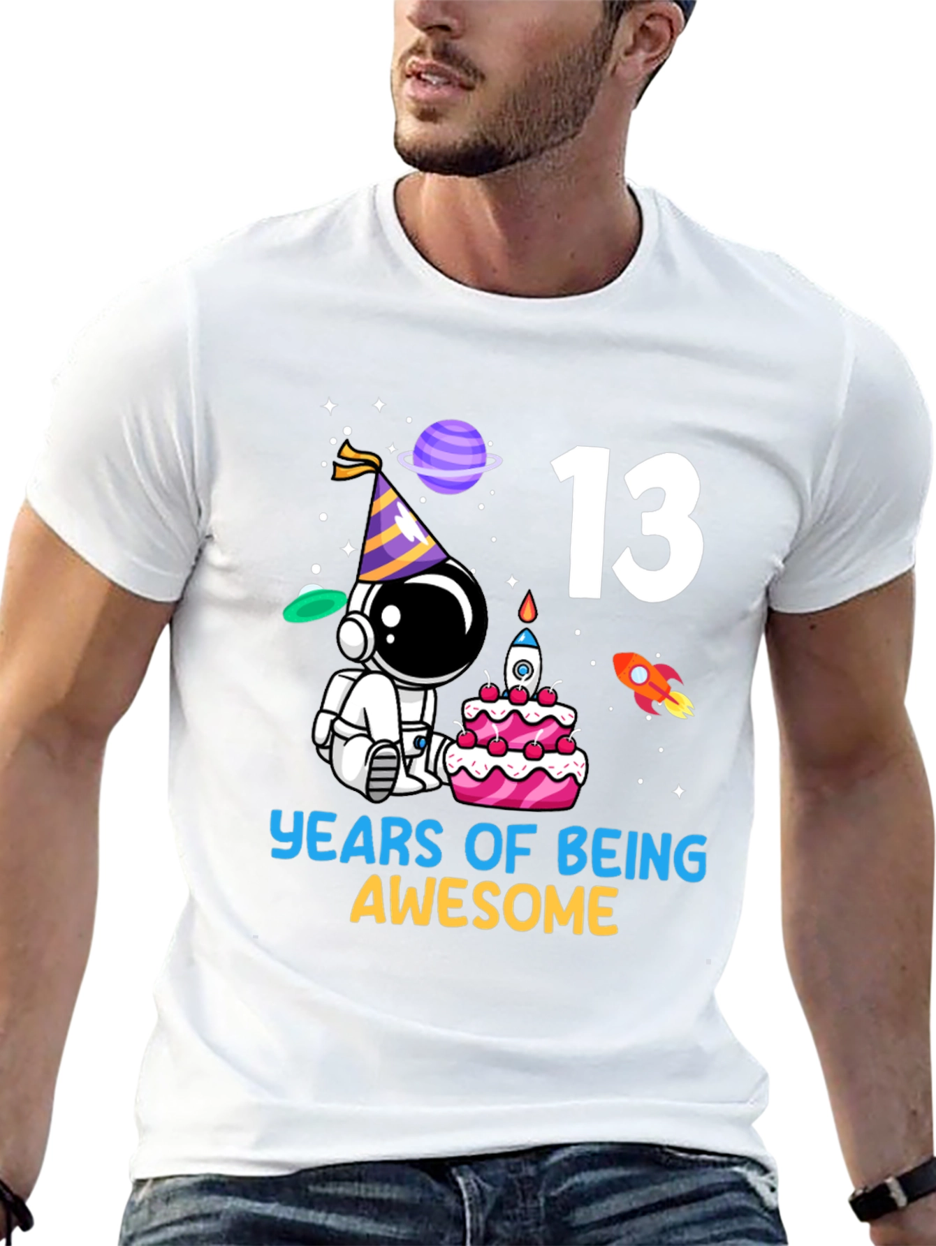 13th Birthday Astronaut T-Shirt