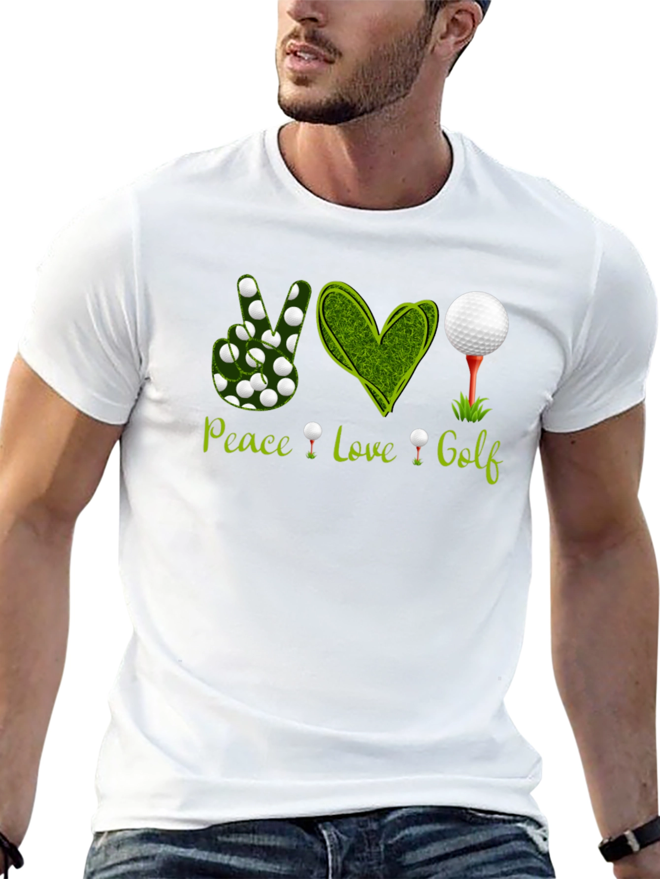 Peace Love Golf Graphic Tee