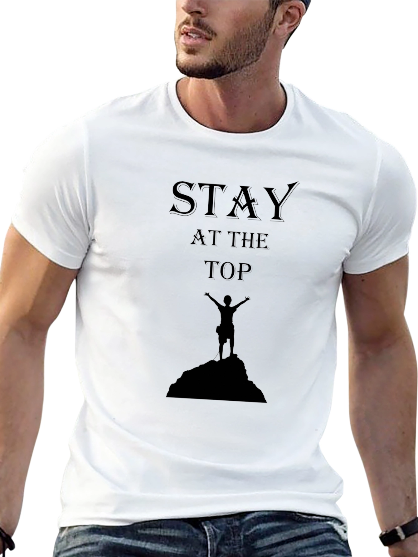 Stay at the Top Black T-Shirt