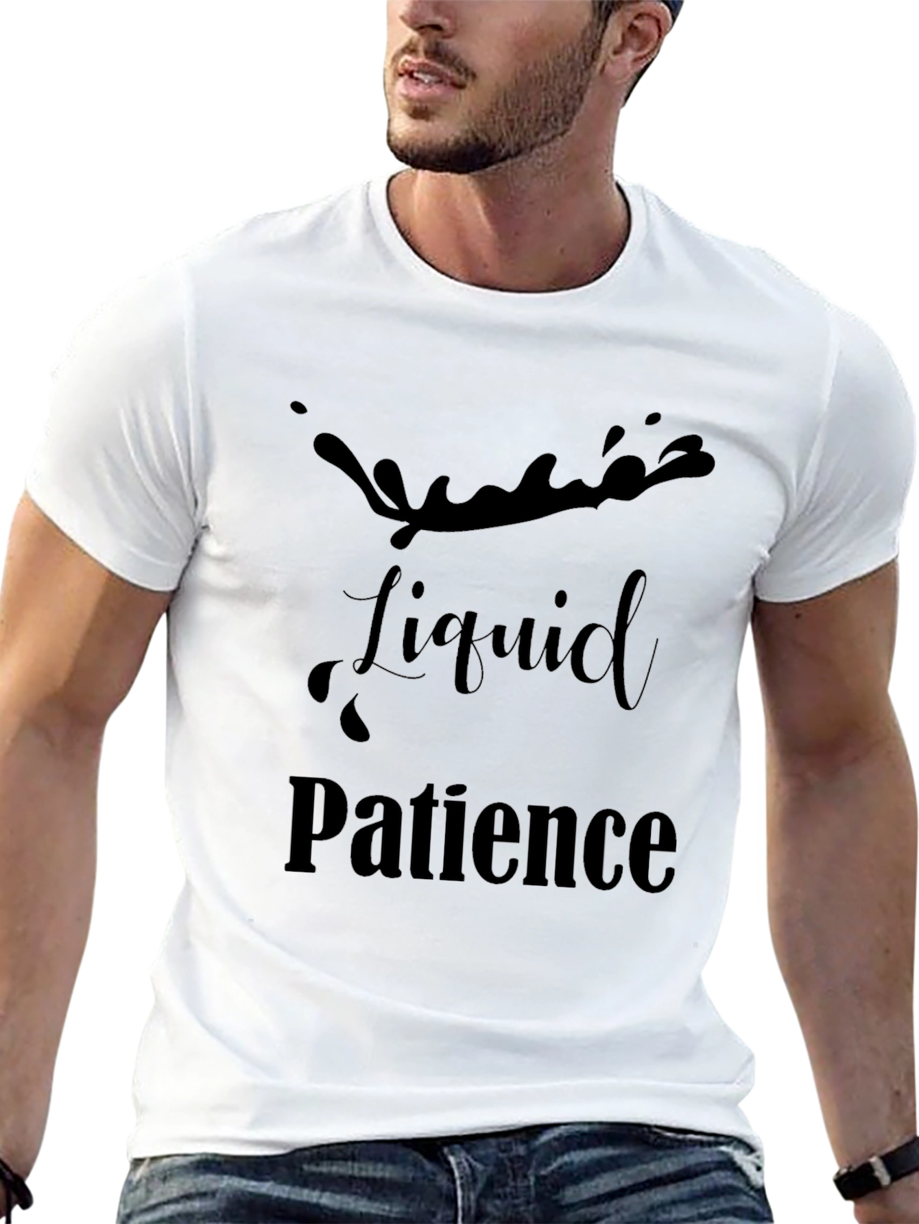 Liquid Patience Black T-Shirt