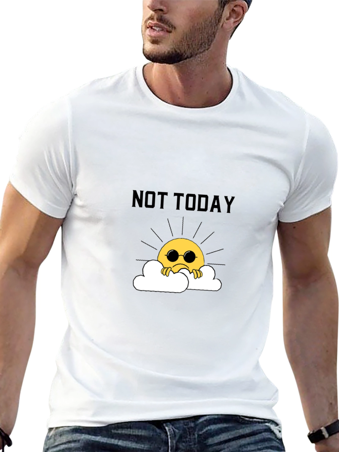 Not Today Graphic Tee - Unisex Black T-Shirt