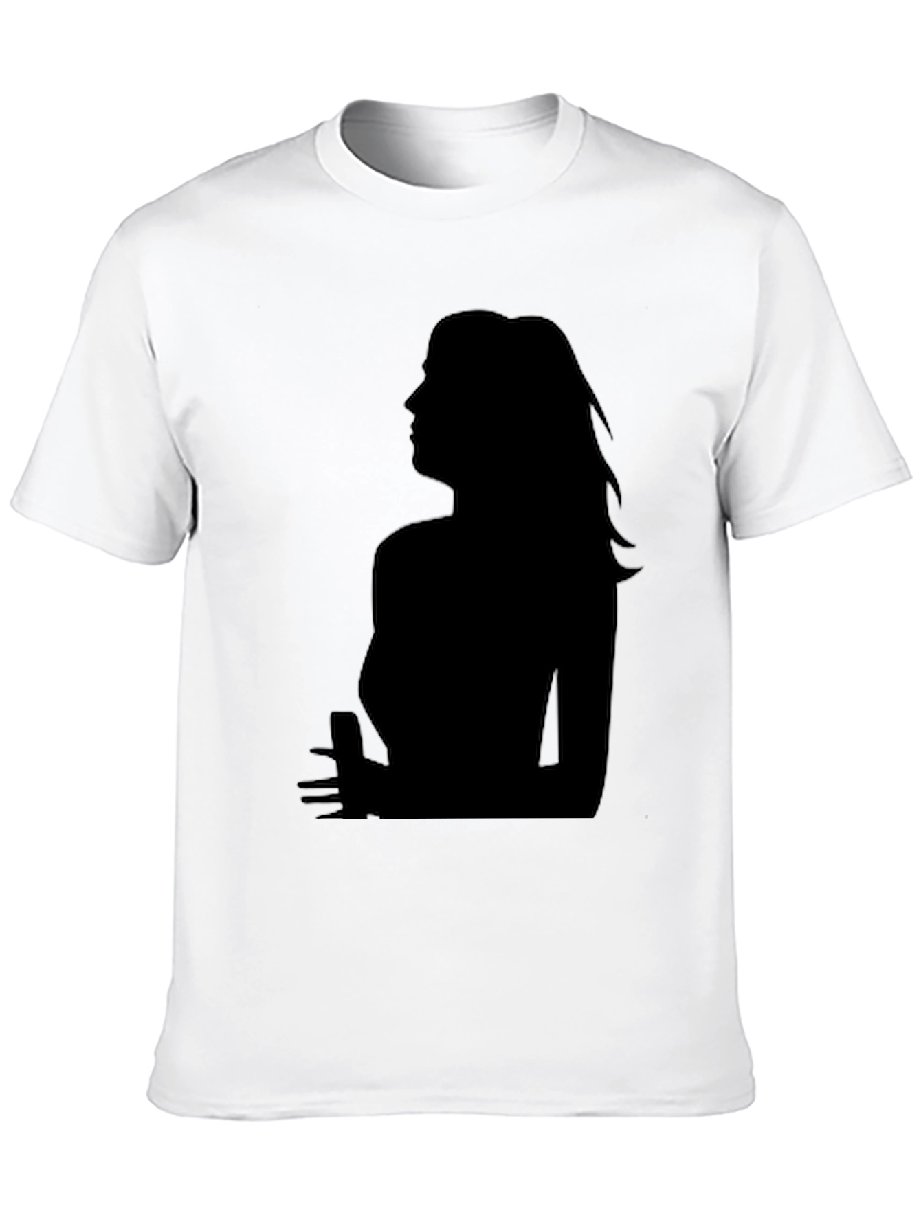 Silhouette Graphic Tee - Sleek Black T-Shirt