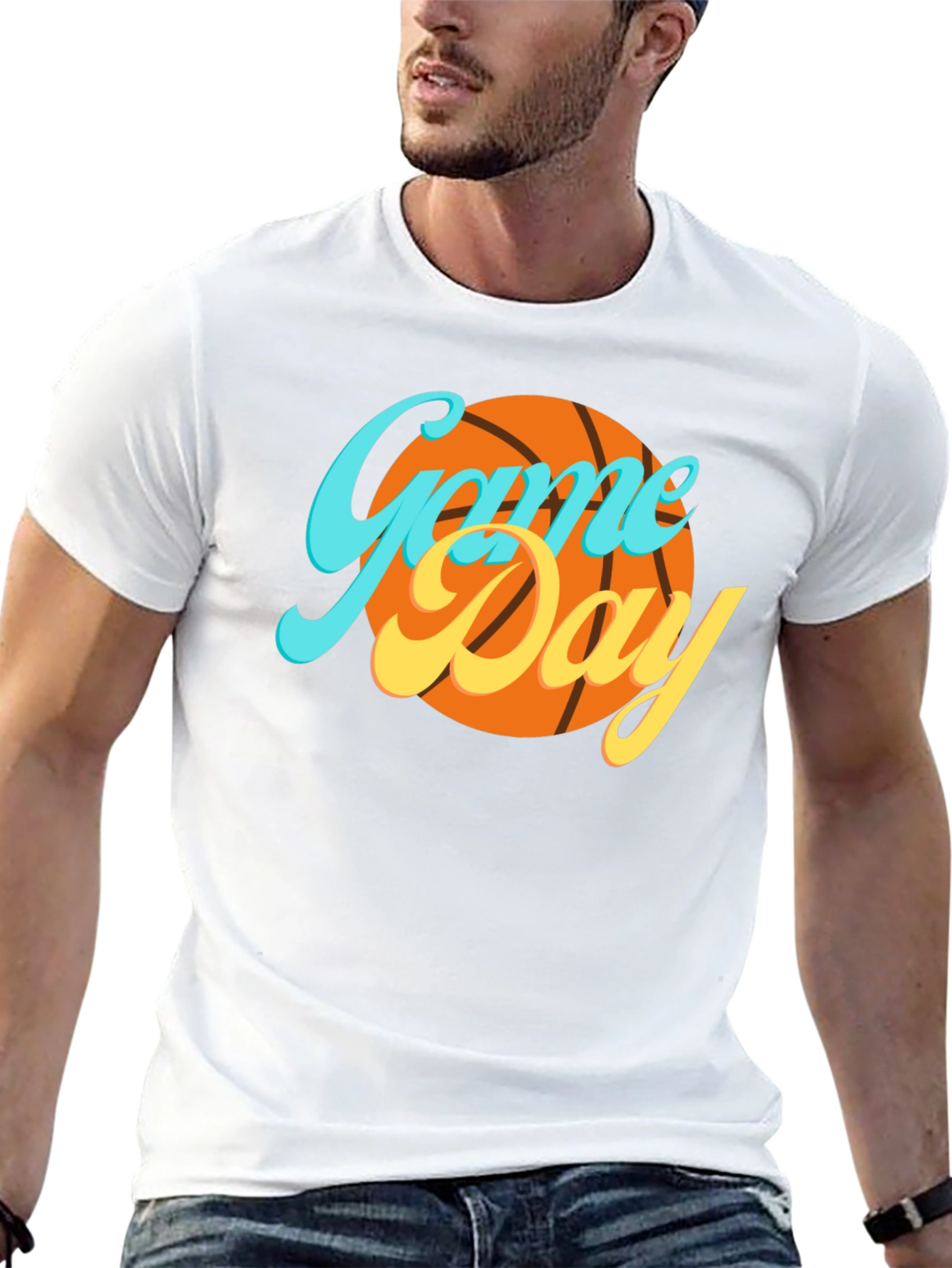 Game Day Basketball Graphic T-Shirt