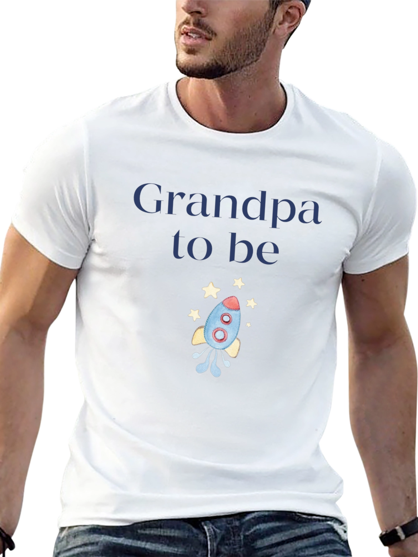 Grandpa To Be Rocket T-Shirt