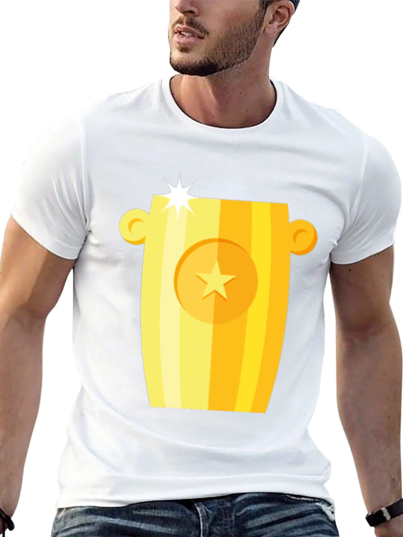 Golden Trophy Graphic T-Shirt