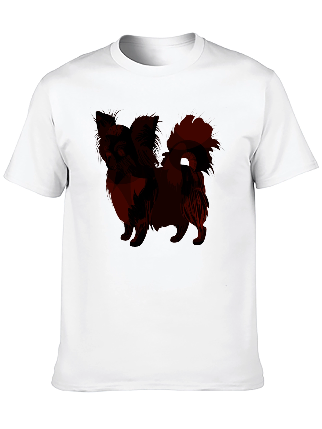 Mens Black T-Shirt with Dog Graphic