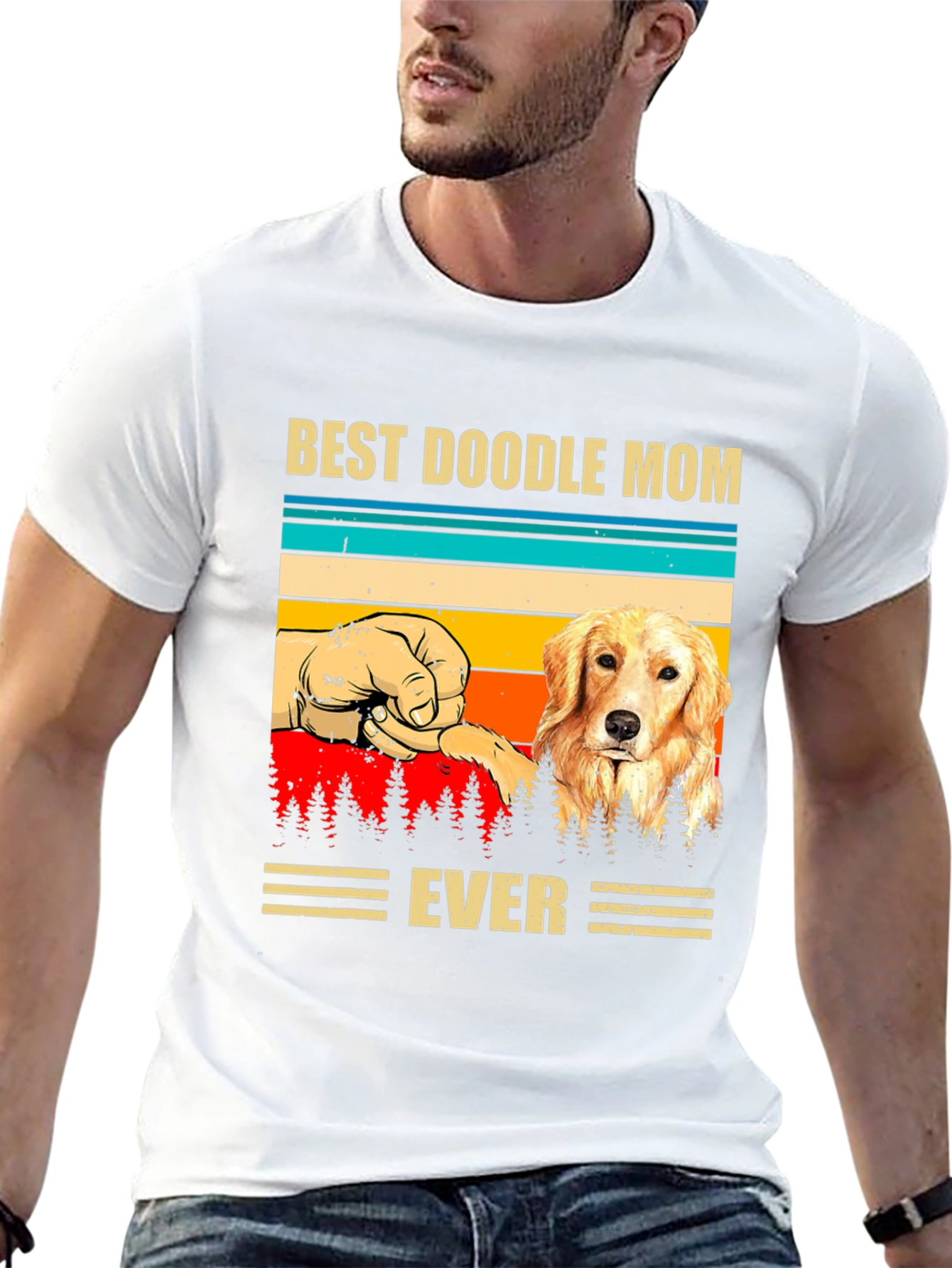 Best Doodle Mom Ever Graphic T-Shirt