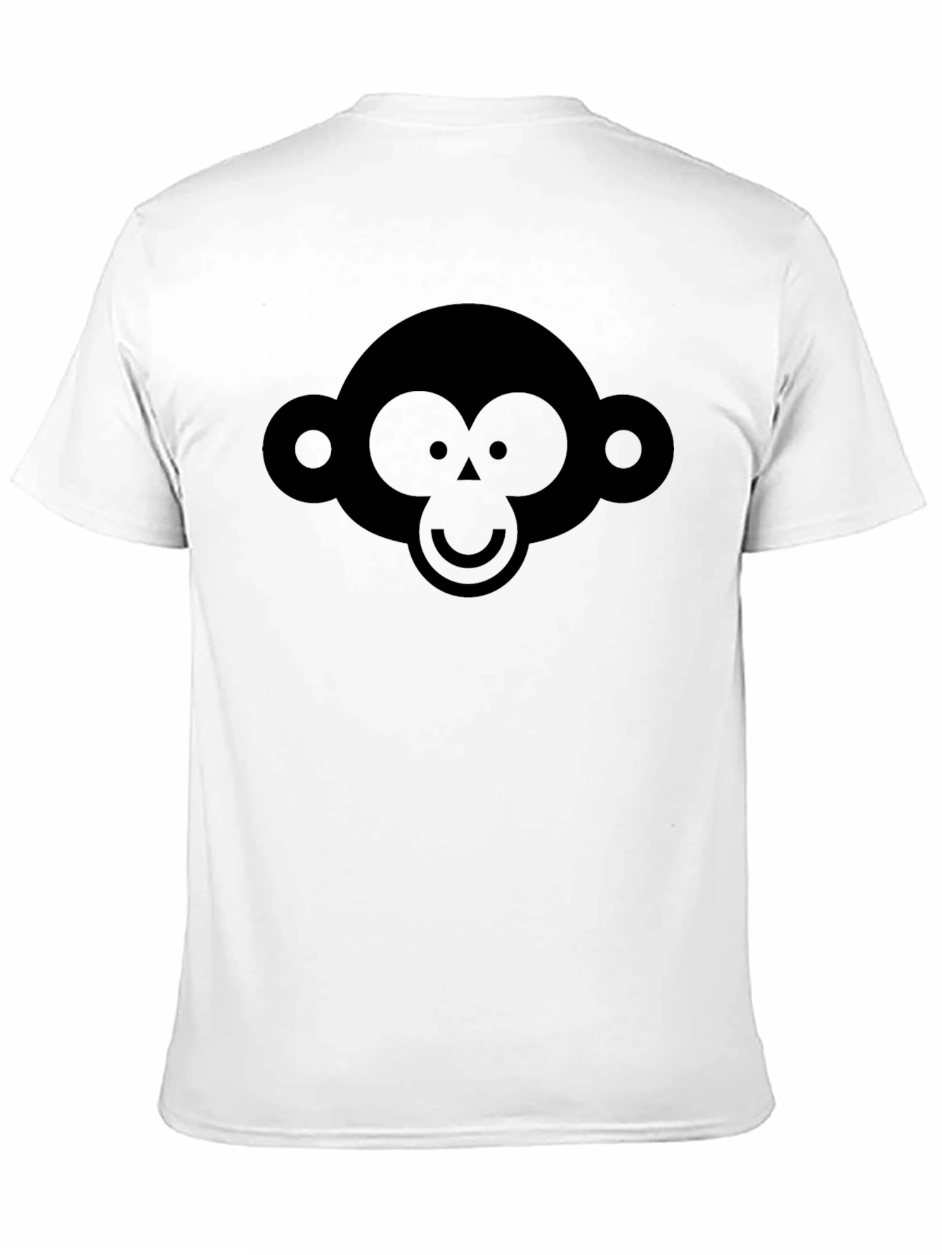 Monkey Graphic Black T-Shirt - Modern Crew Neck Tee
