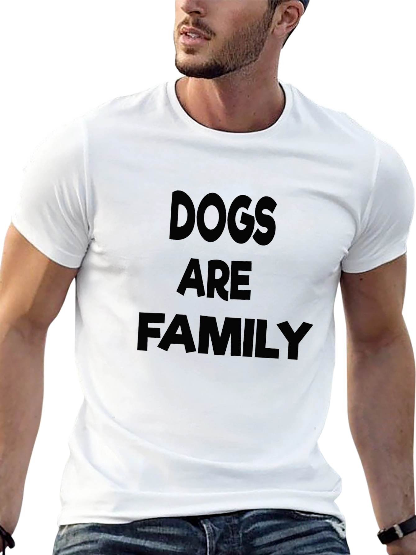 Dogs Are Family Black T-Shirt