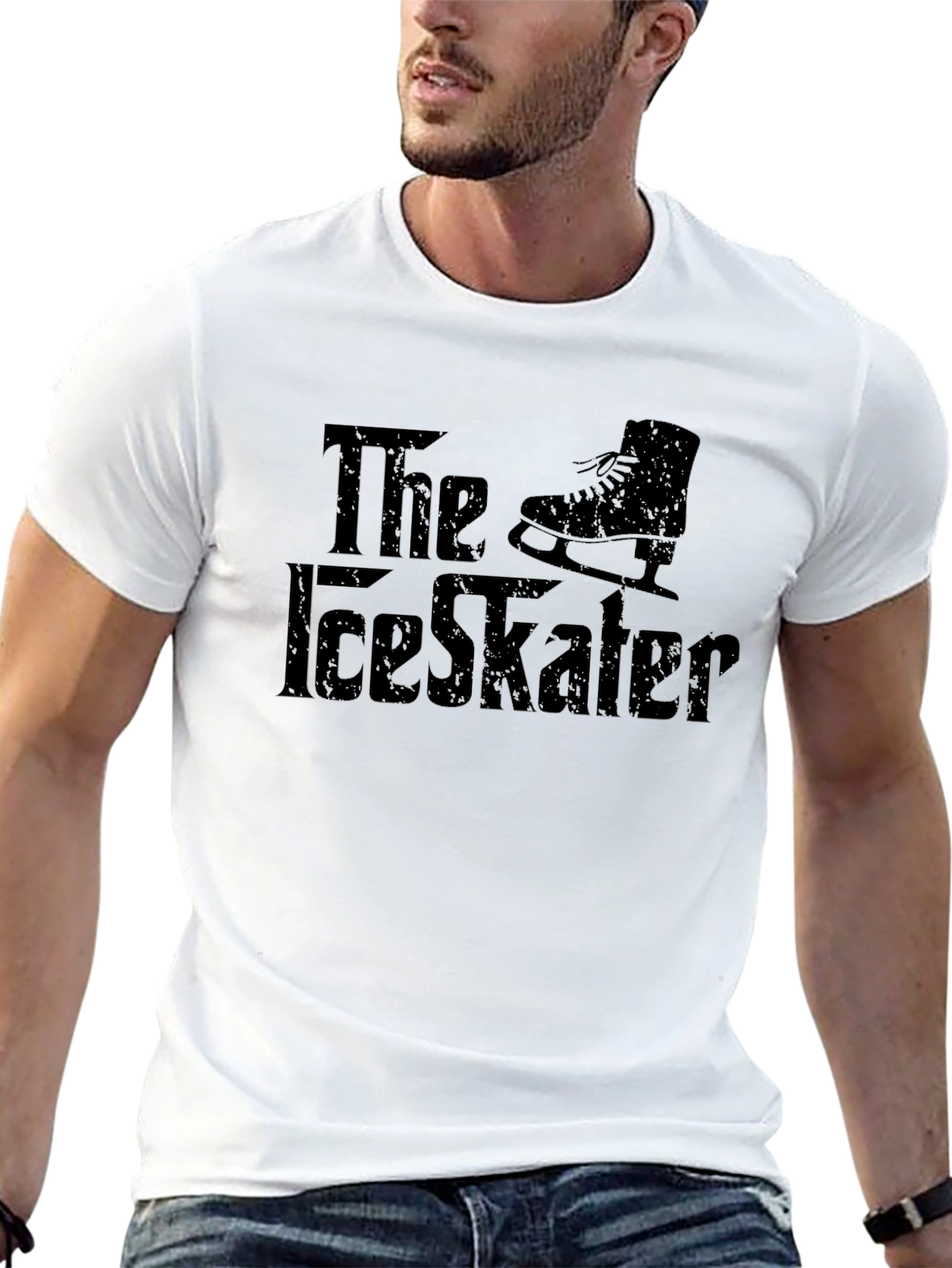 The Ice Skater Black Graphic Tee