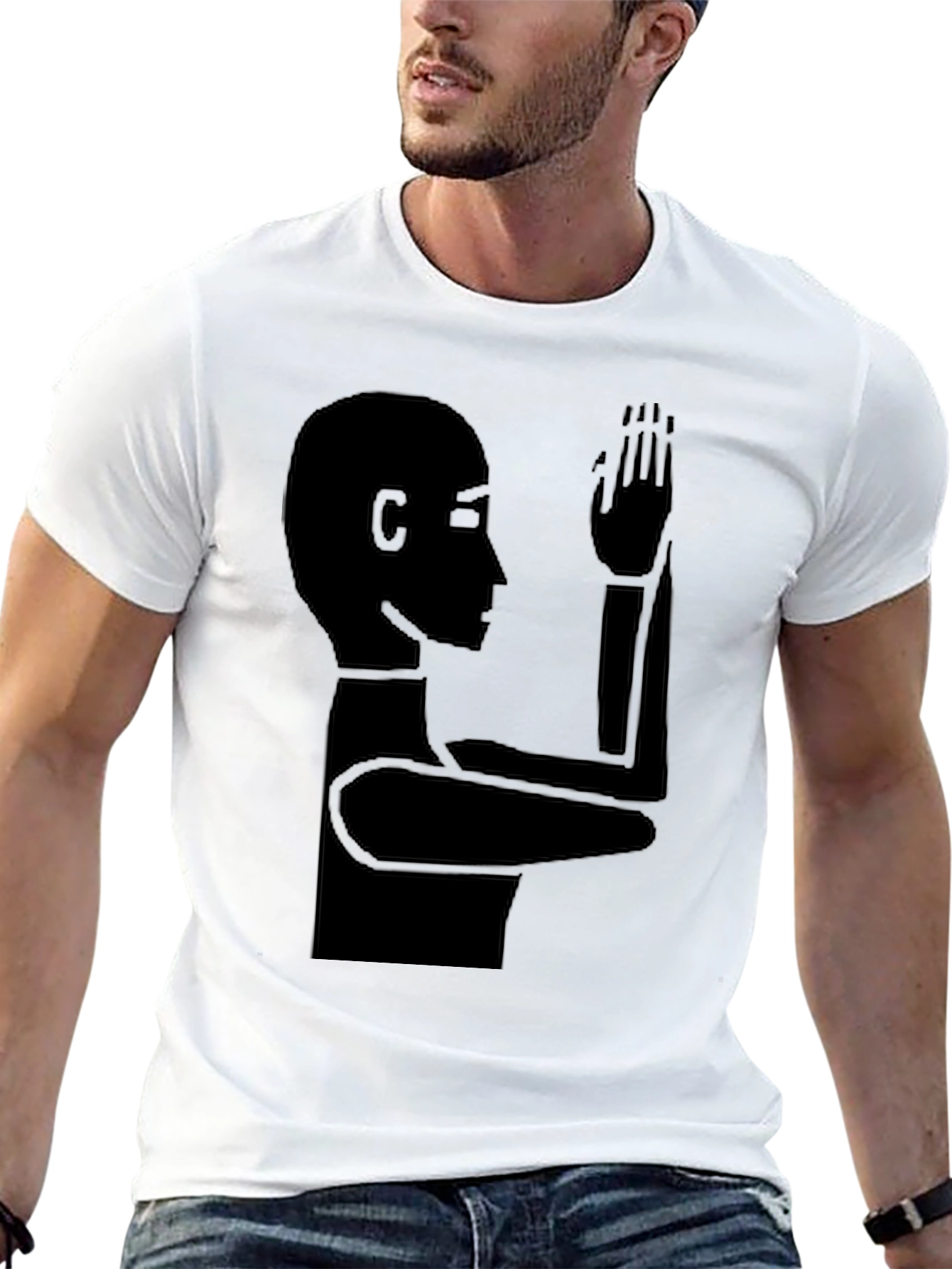 Minimalist Silhouette T-Shirt - Modern Graphic Tee
