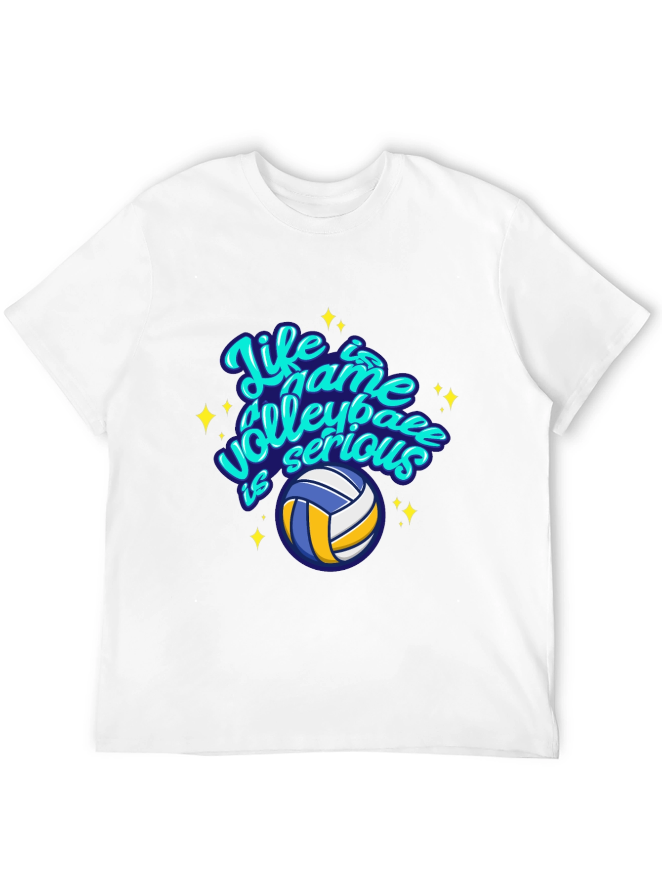 Volleyball Life Game Graphic Tee - Casual Comfort