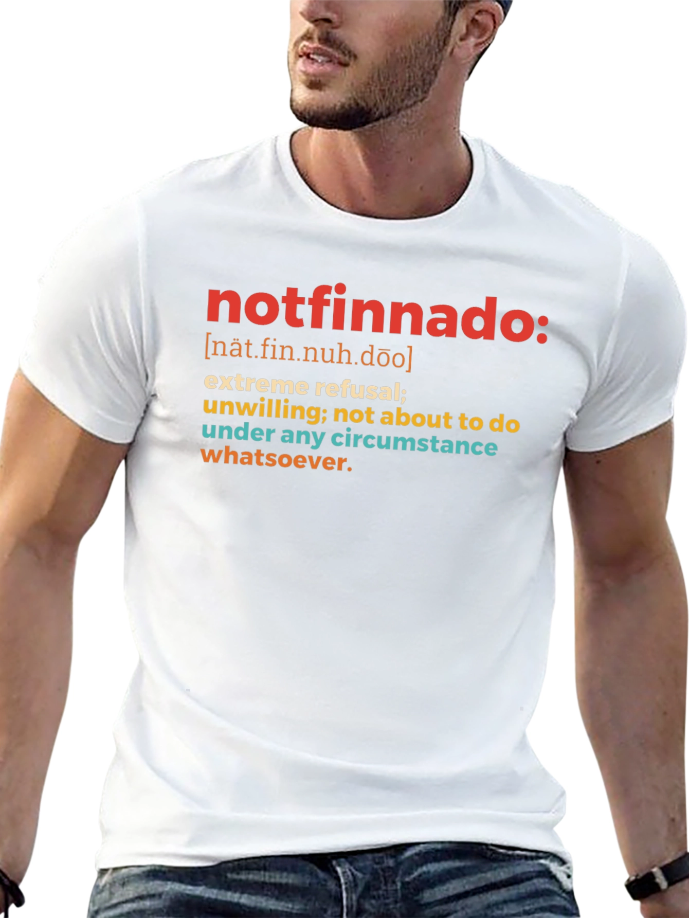 Notfinnado Definition Black T-Shirt - Humorous Graphic Tee