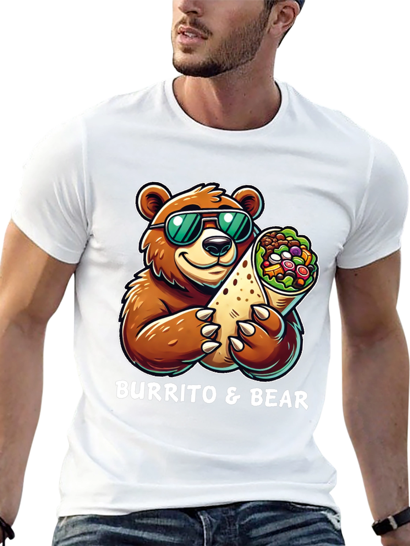 Burrito & Bear Graphic T-Shirt