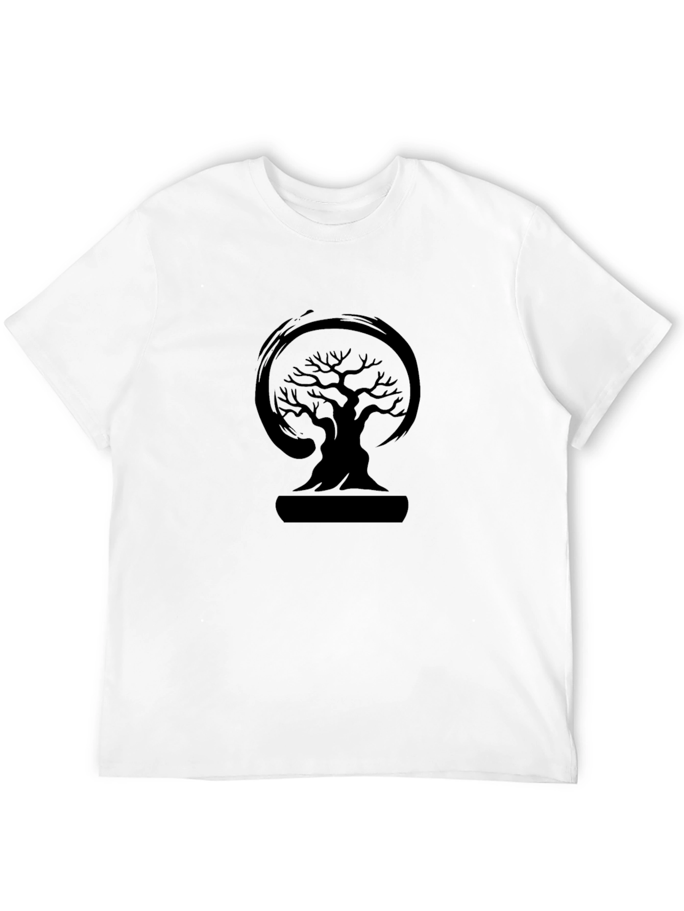 Mens Black Tree Graphic T-Shirt
