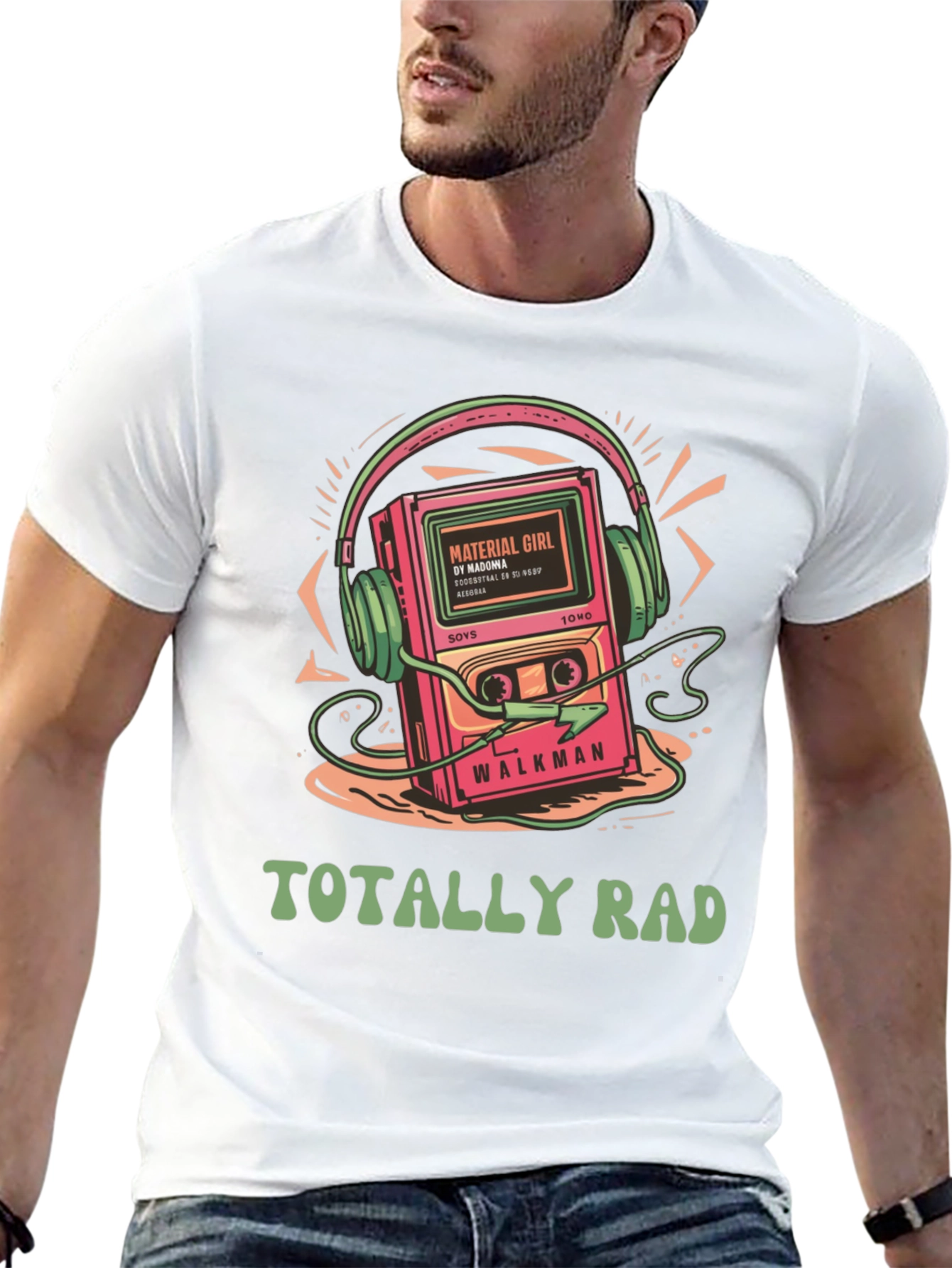 Totally Rad 80s Retro Cassette T-Shirt