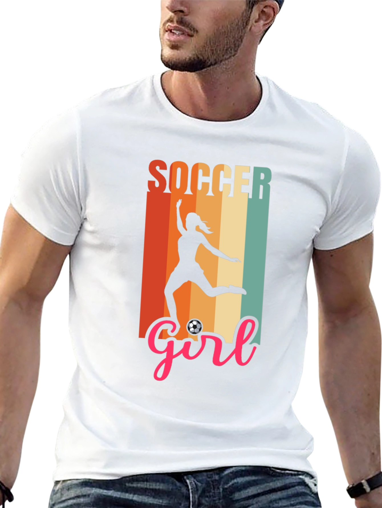Soccer Girl Graphic Tee - Stylish Sport Shirt