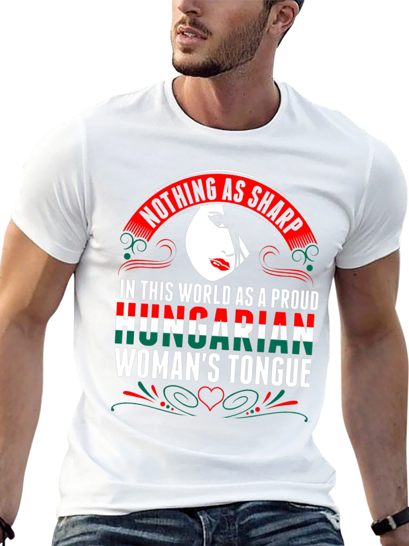 Proud Hungarian Womans Tongue Graphic T-Shirt
