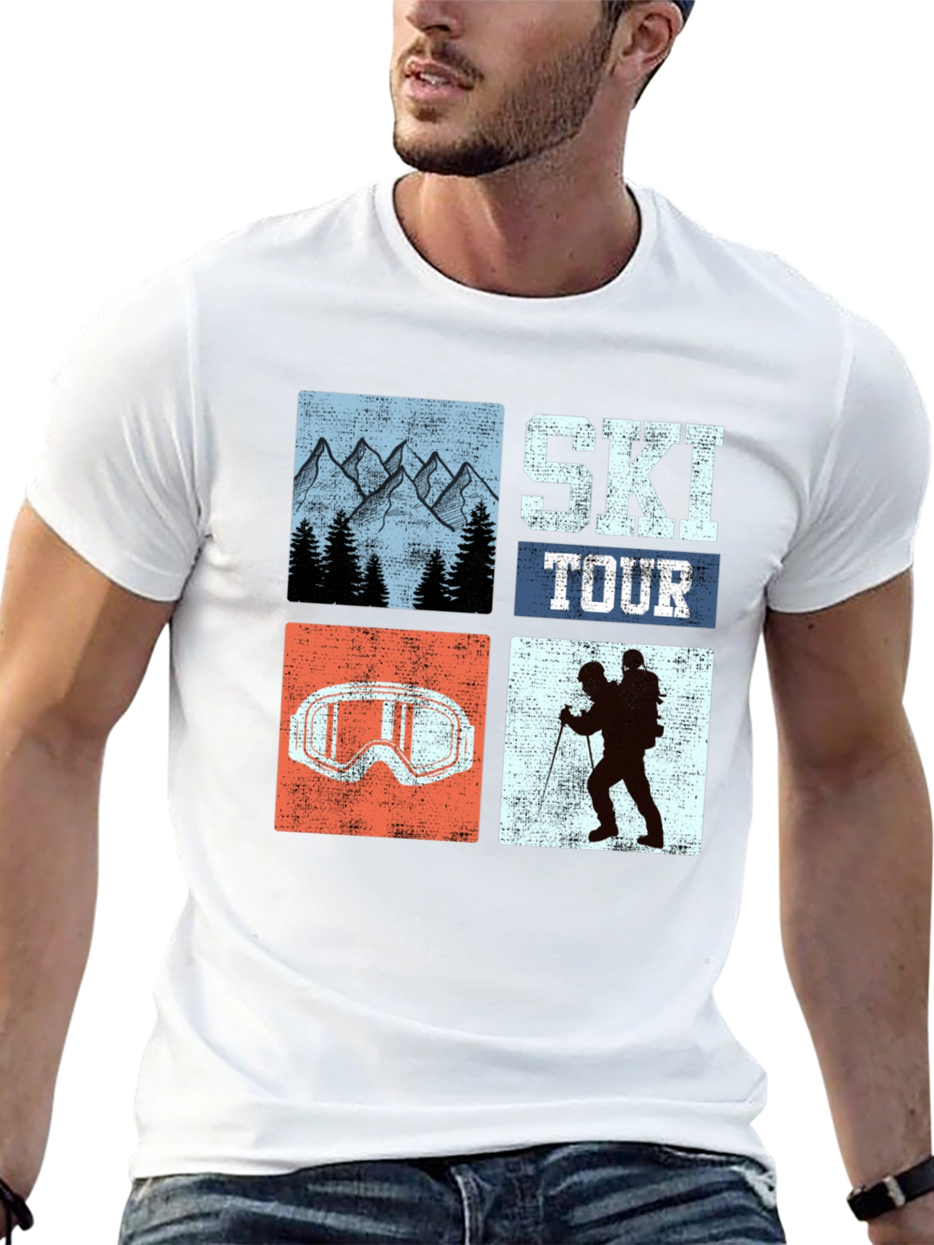 Ski Tour Graphic Tee - Adventure Ready!