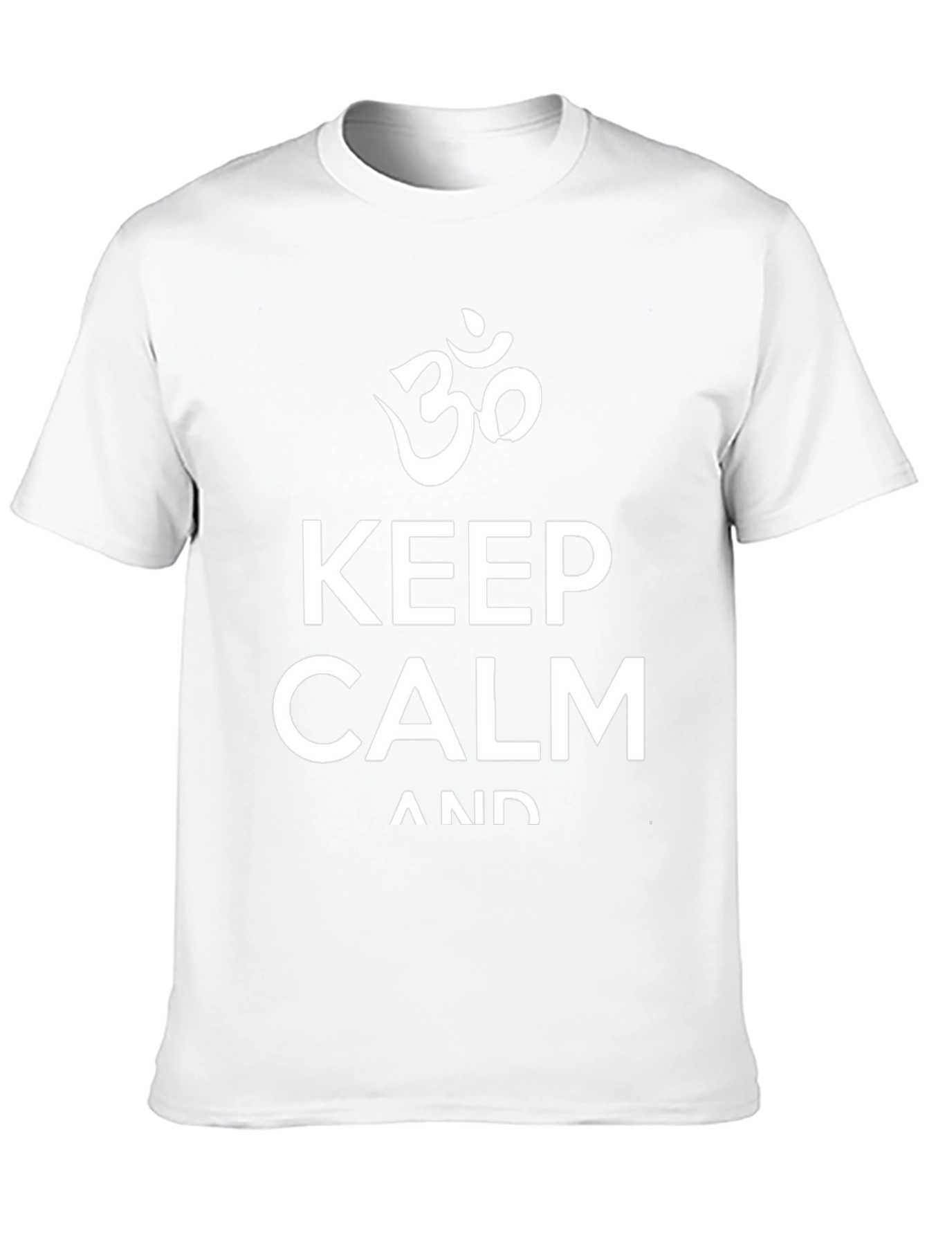 Keep Calm Graphic T-Shirt - Yoga Om Symbol