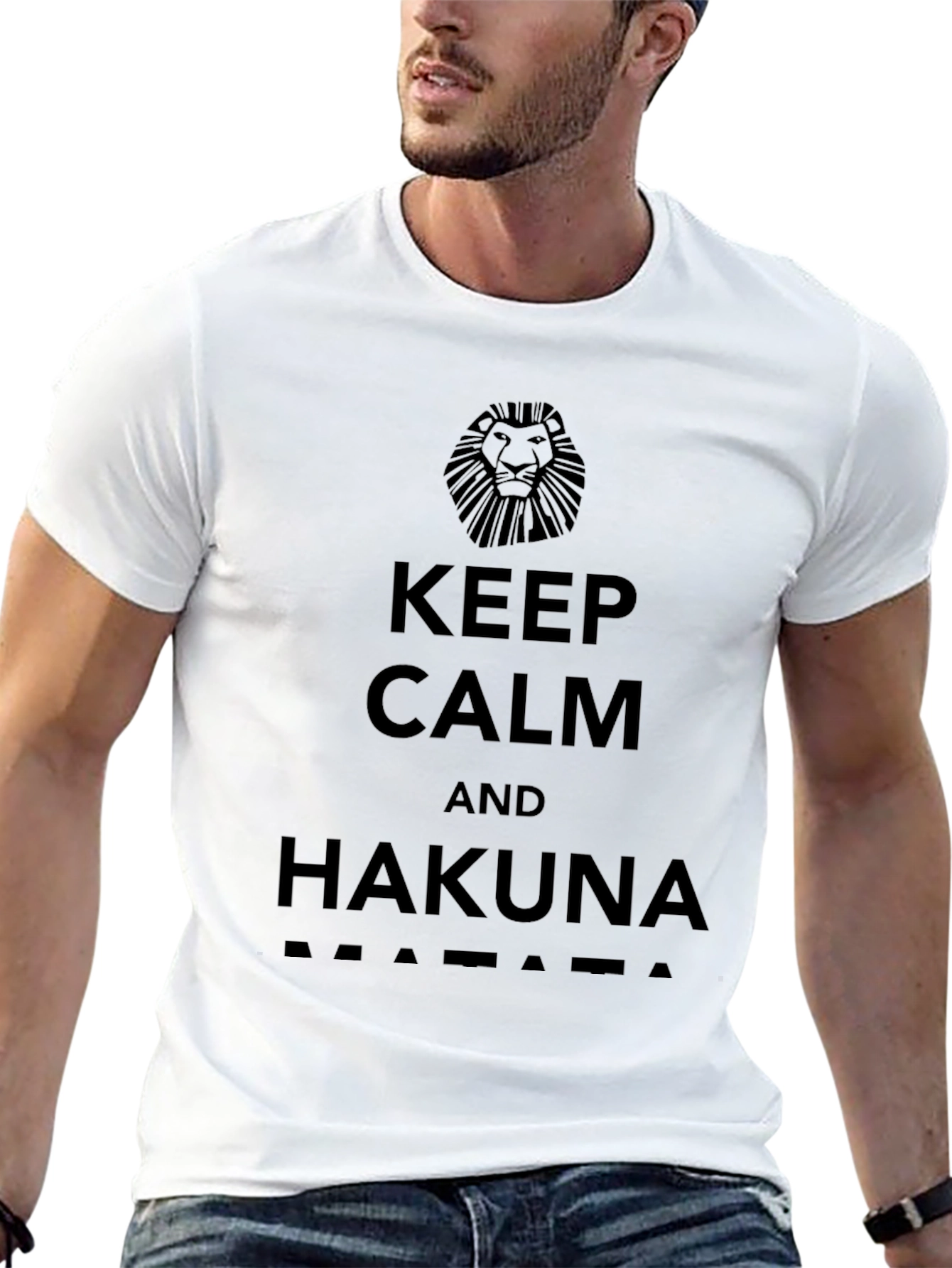 Keep Calm & Hakuna Matata Black T-Shirt