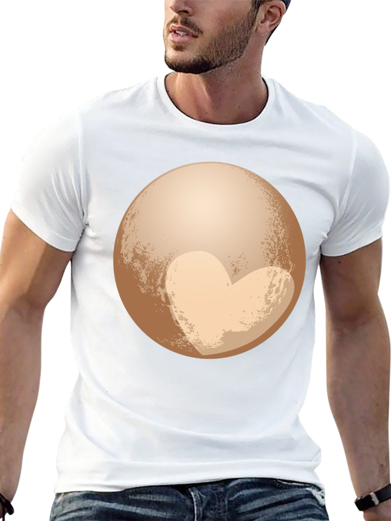 Pluto Heart T-Shirt - Space Lover Tee
