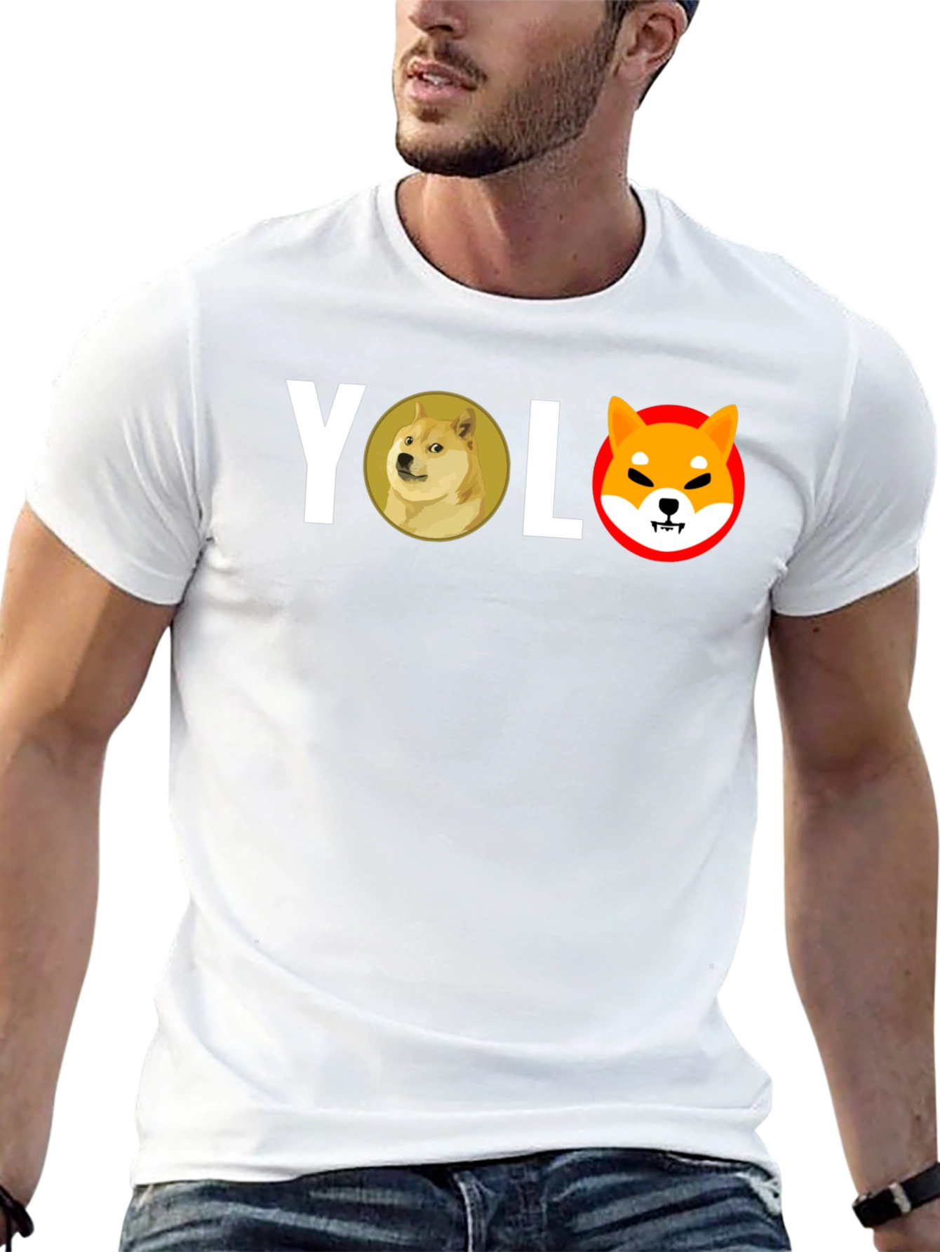 YOLO Doge Shiba Black T-Shirt