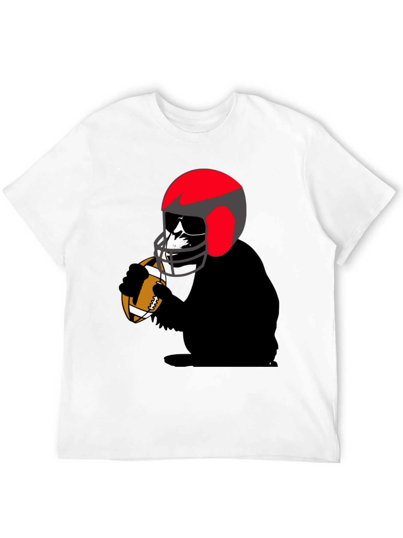 Football Gorilla Graphic T-Shirt