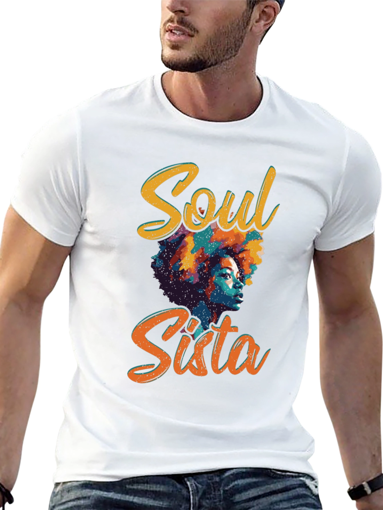 Soul Sista Graphic Tee - Black