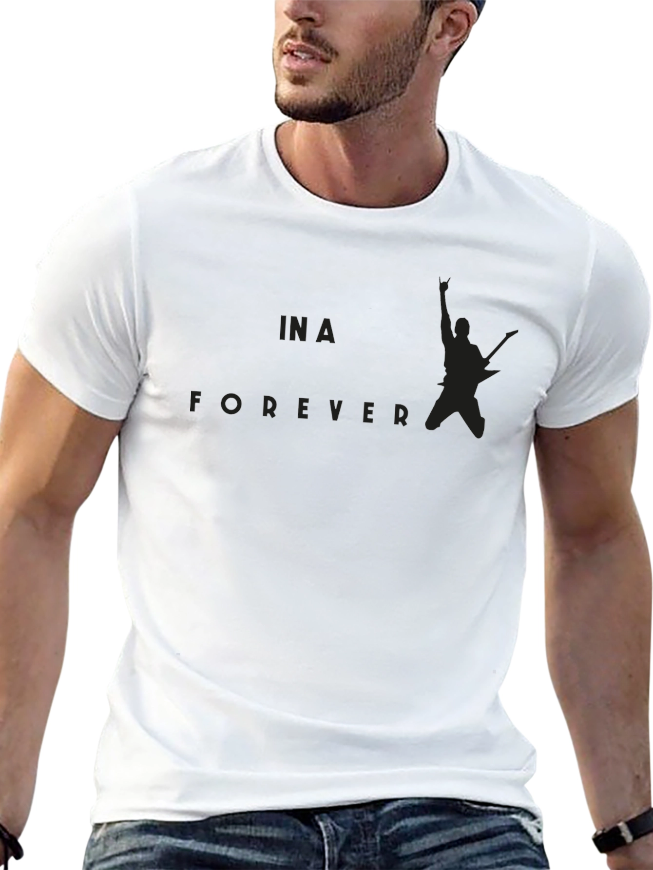 Forever Rock Star T-Shirt - Black Cotton Tee