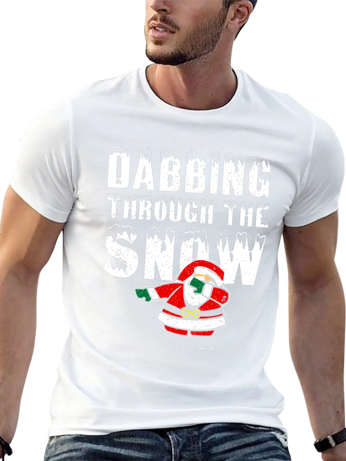 Dabbing Through the Snow Christmas T-Shirt