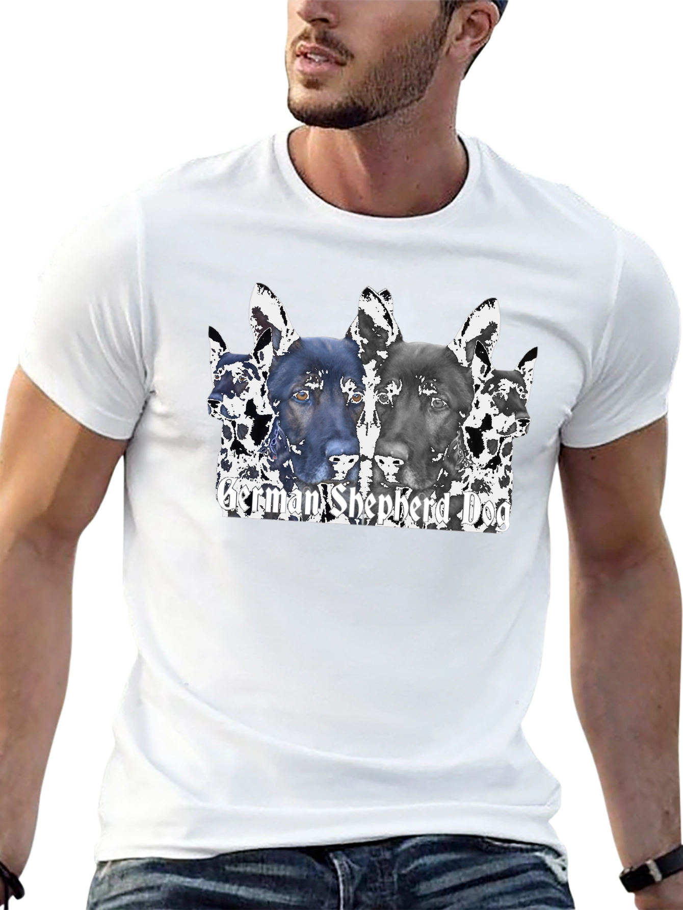 German Shepherd Dog Graphic T-Shirt