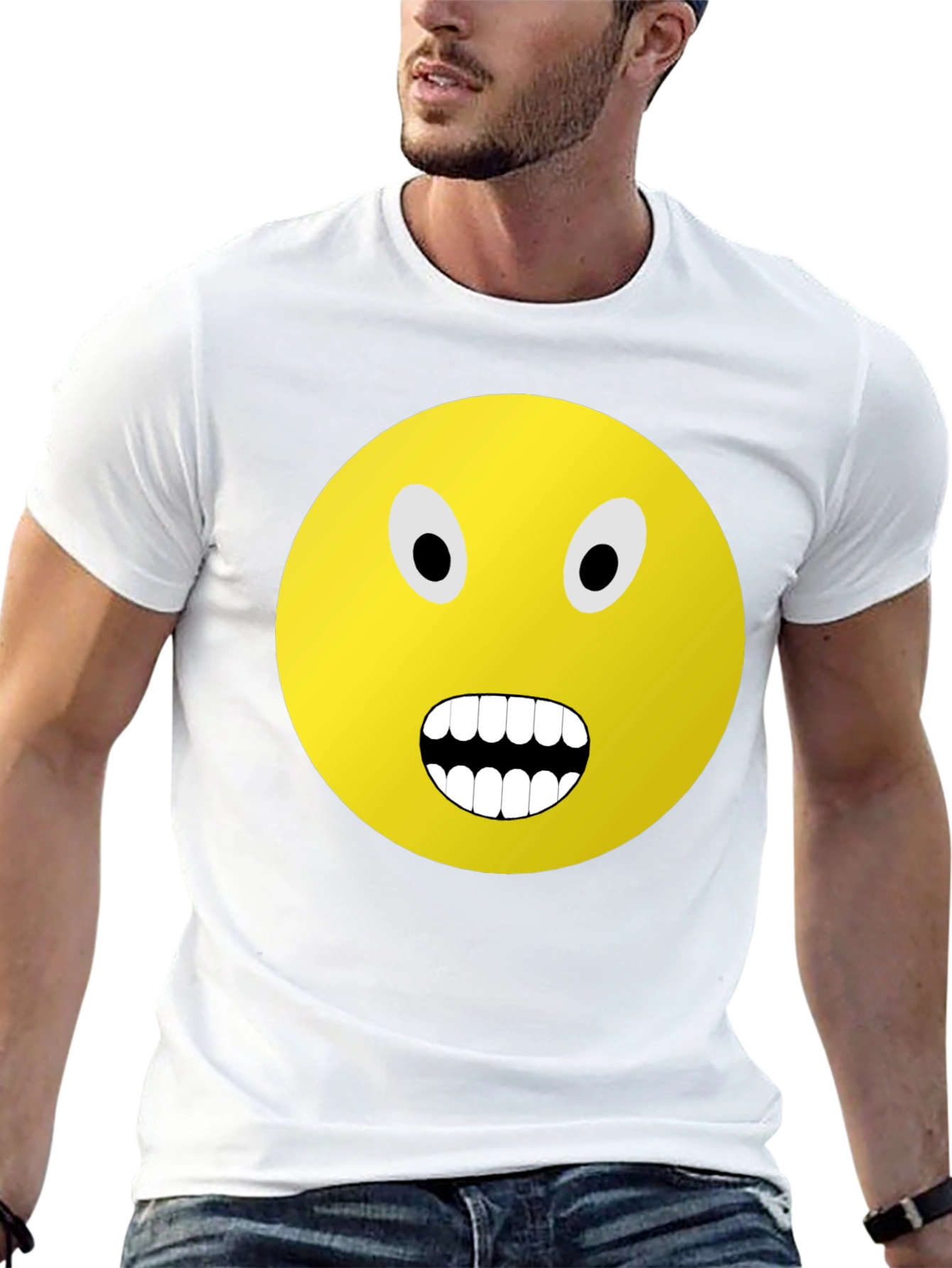Screaming Emoji Graphic Tee