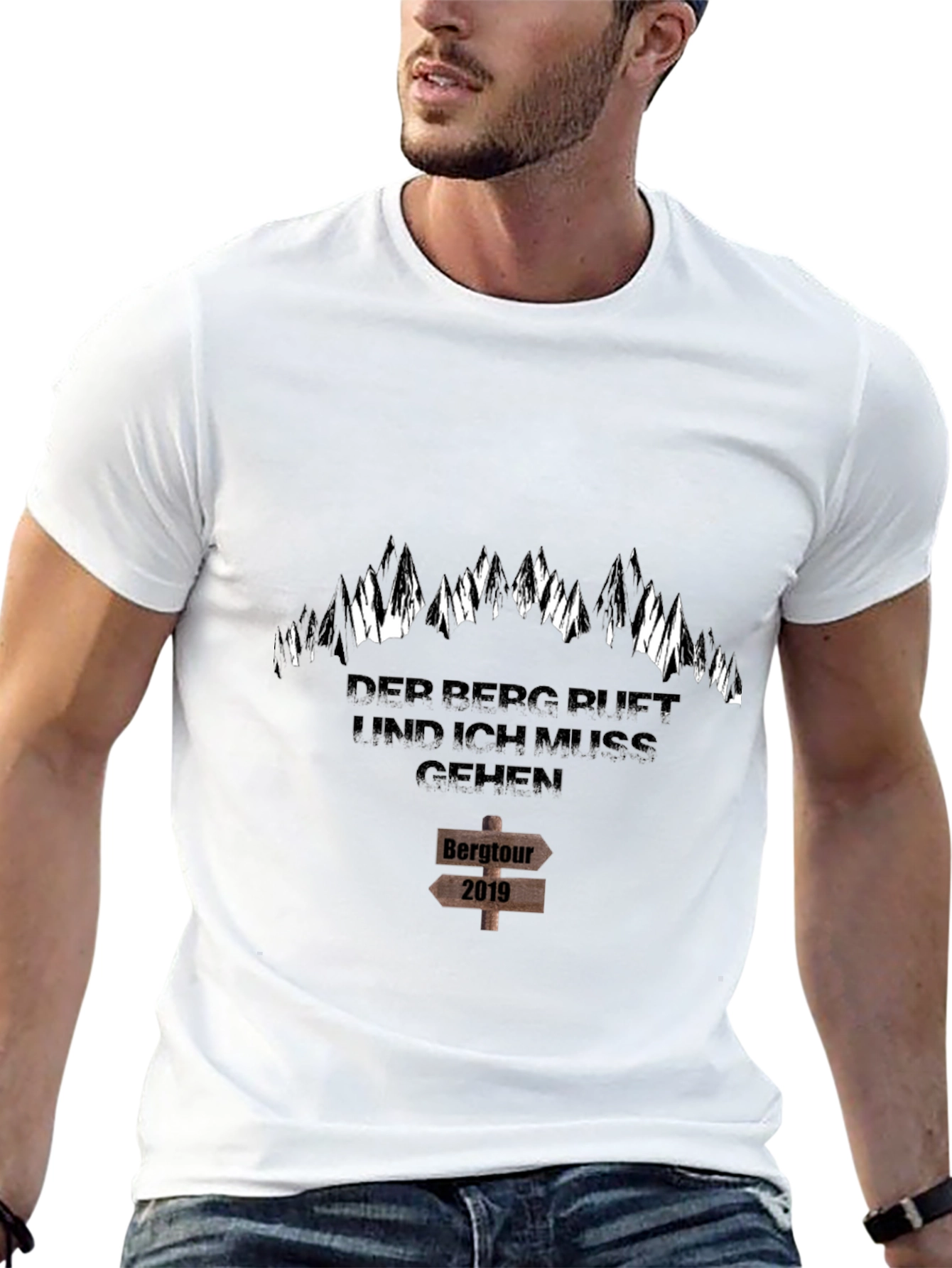 Mountain Adventure Black T-Shirt - Bergtour 2019
