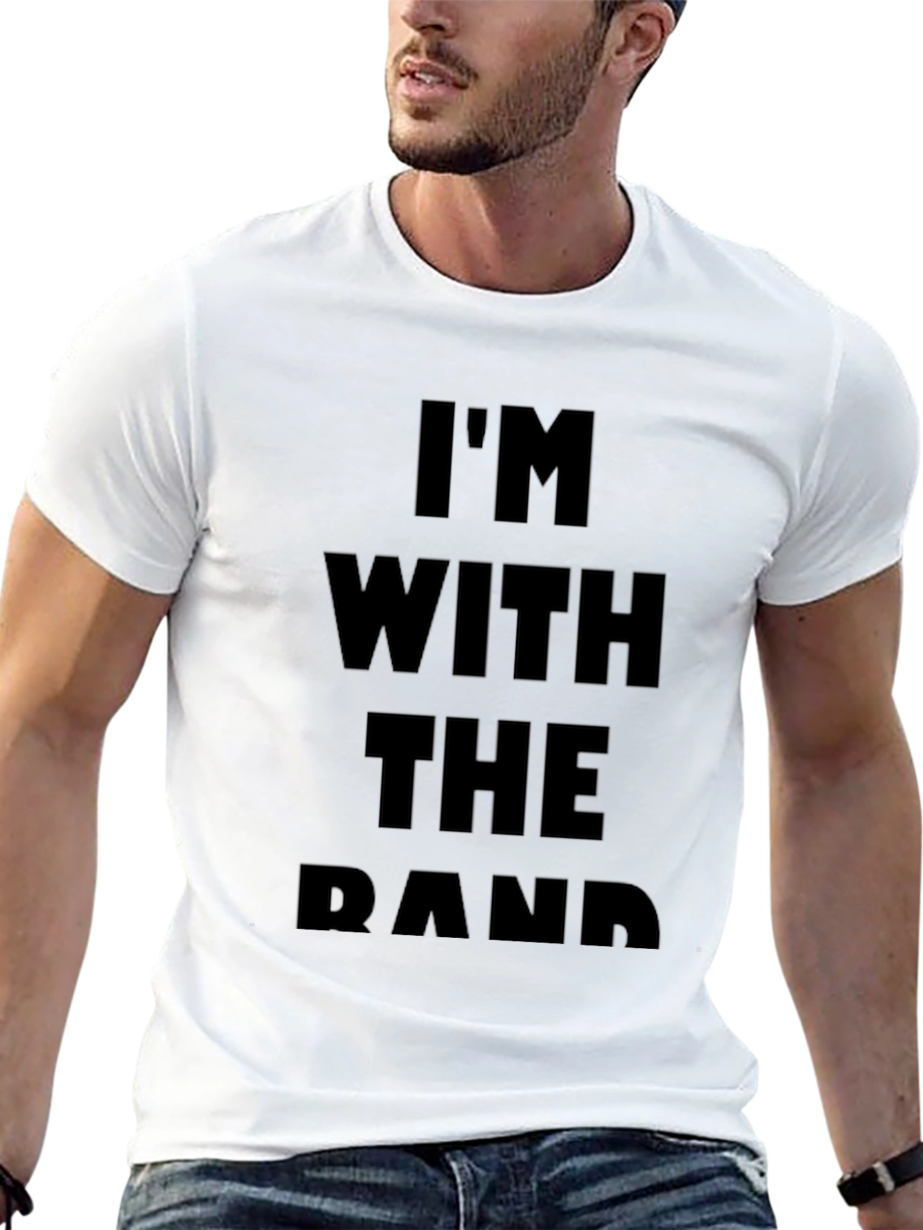 Im With The Band Black Graphic Tee