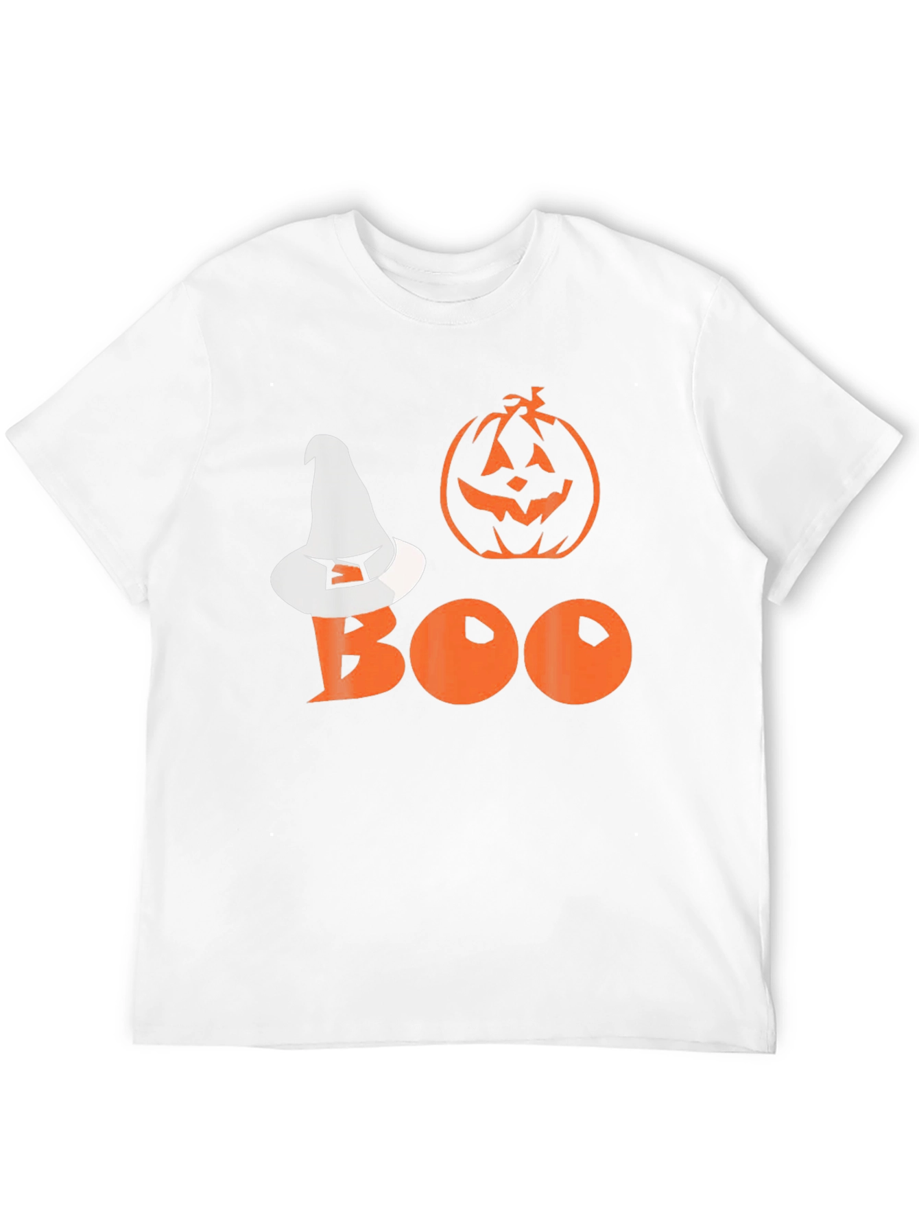 Halloween Boo T-Shirt - Witch Hat Pumpkin Tee