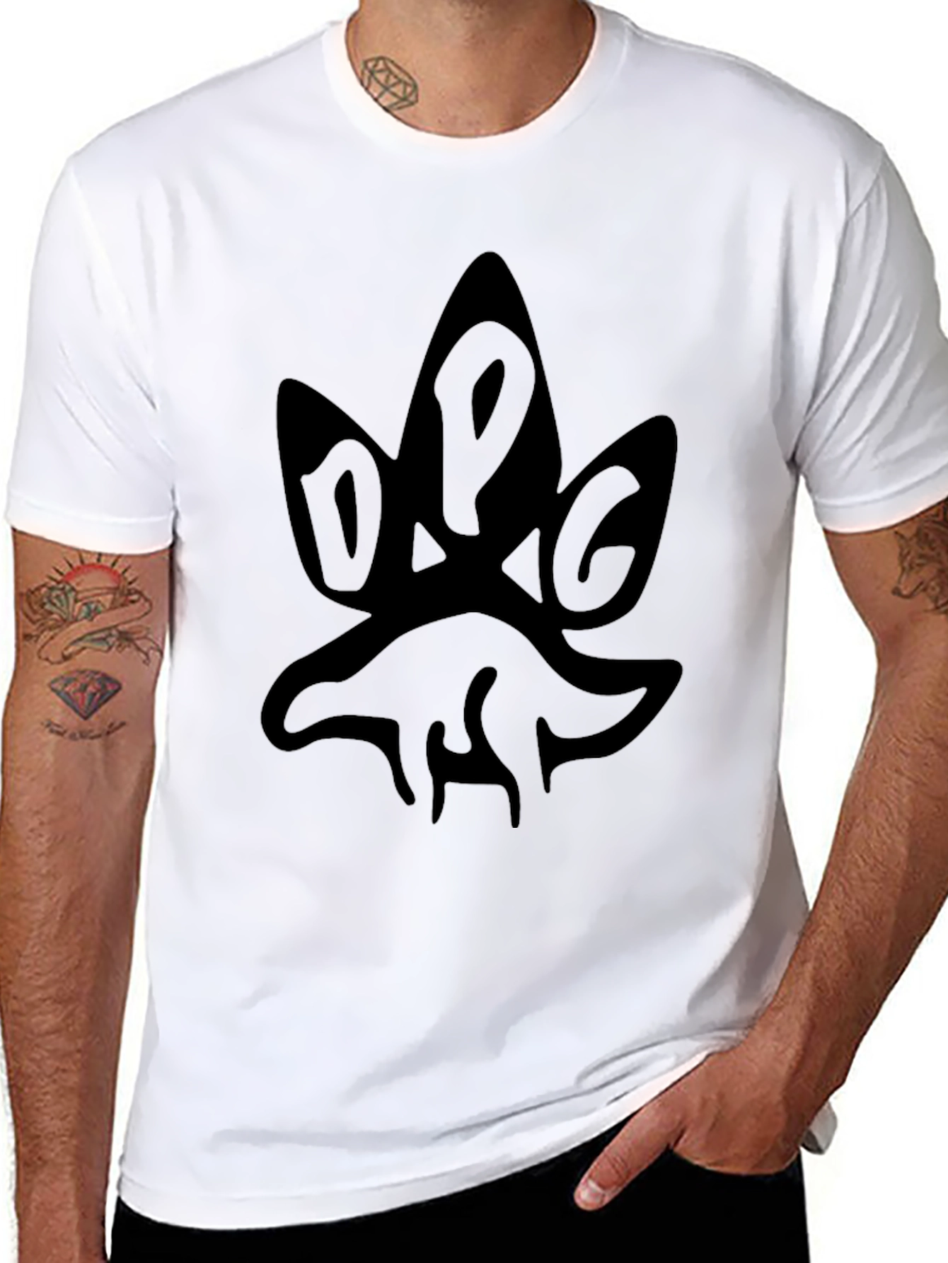 DOG Graphic Black T-Shirt