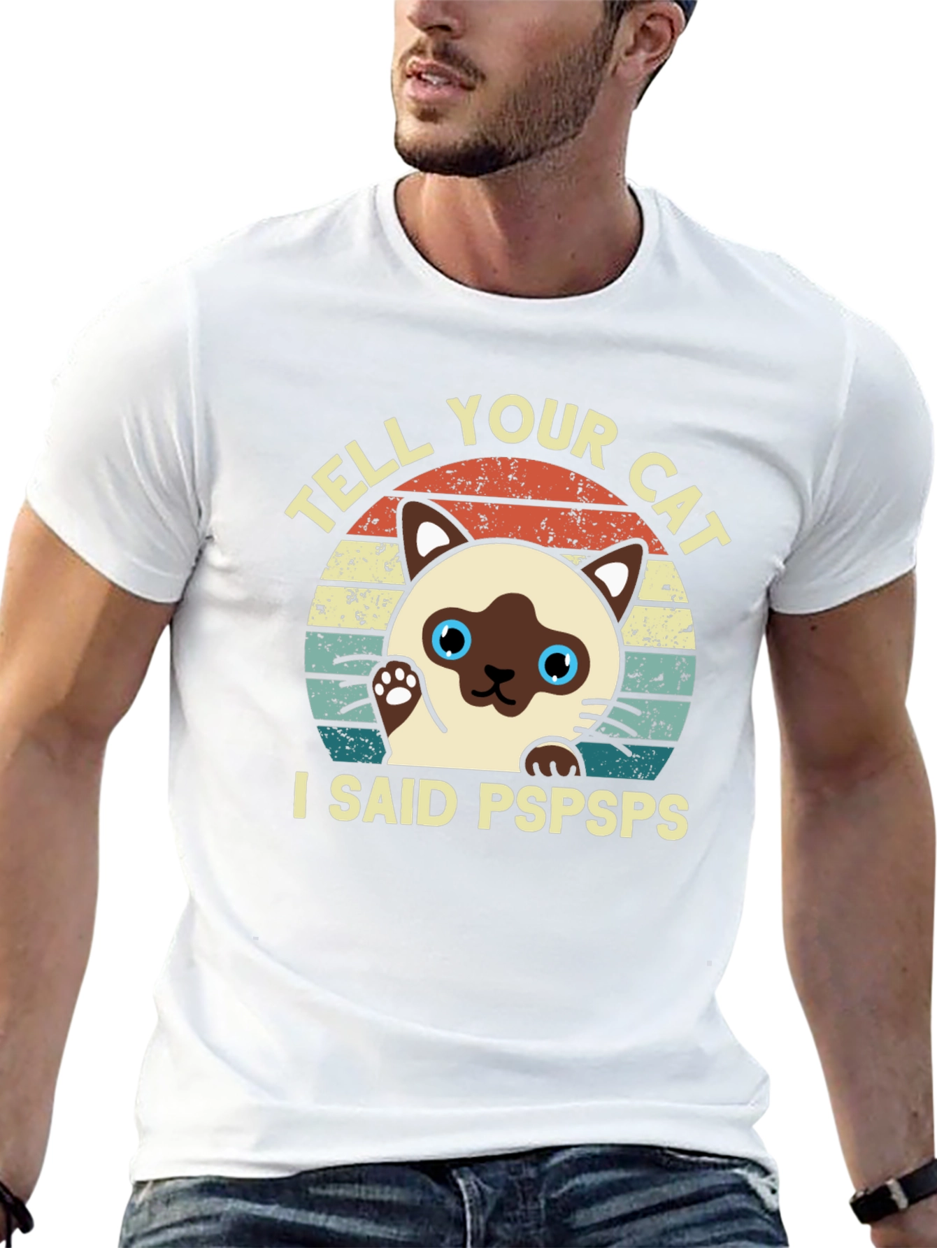 Tell Your Cat I Said Pspsps Black T-Shirt