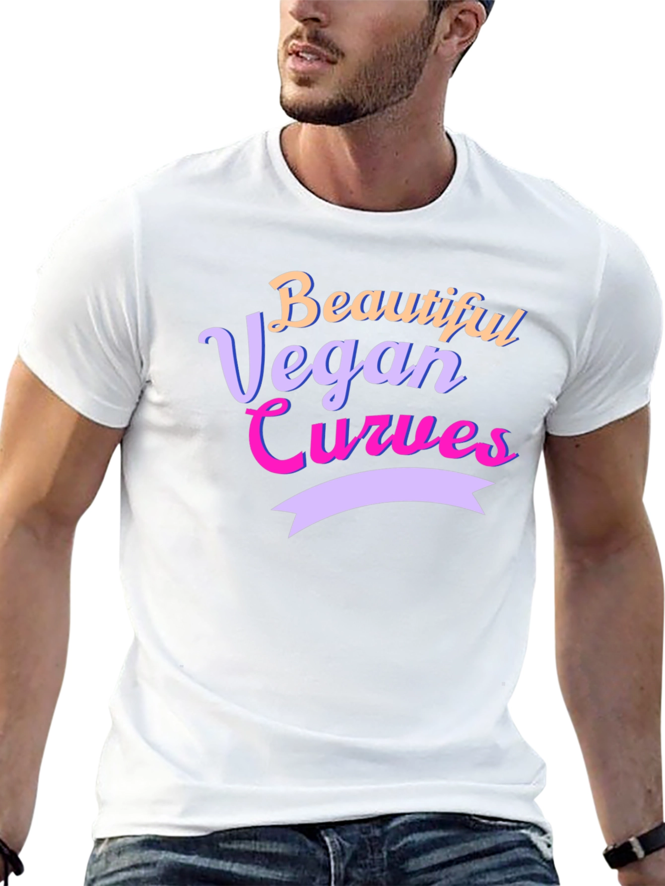 Beautiful Vegan Curves Graphic Tee