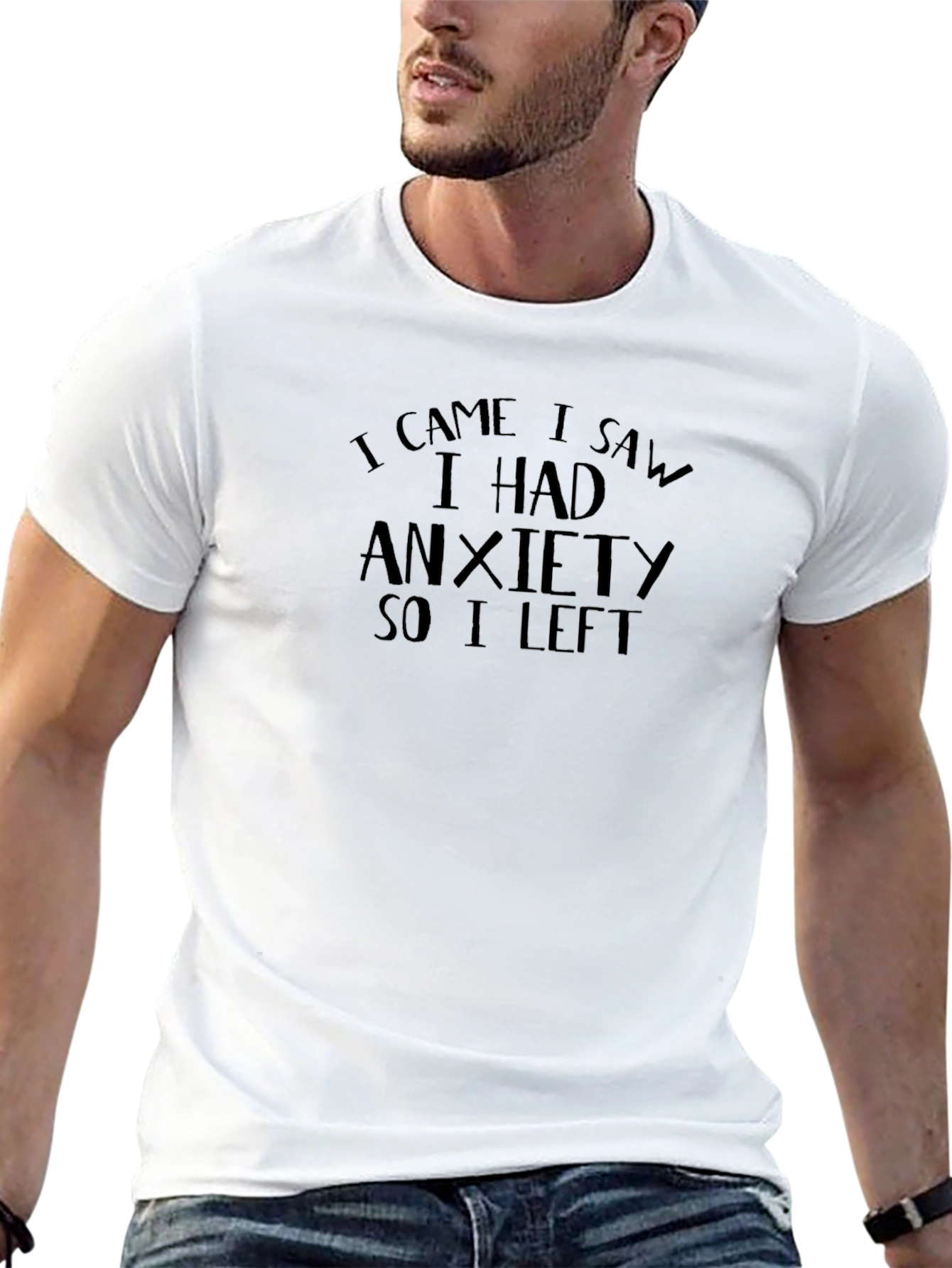 Anxiety Statement Black T-Shirt