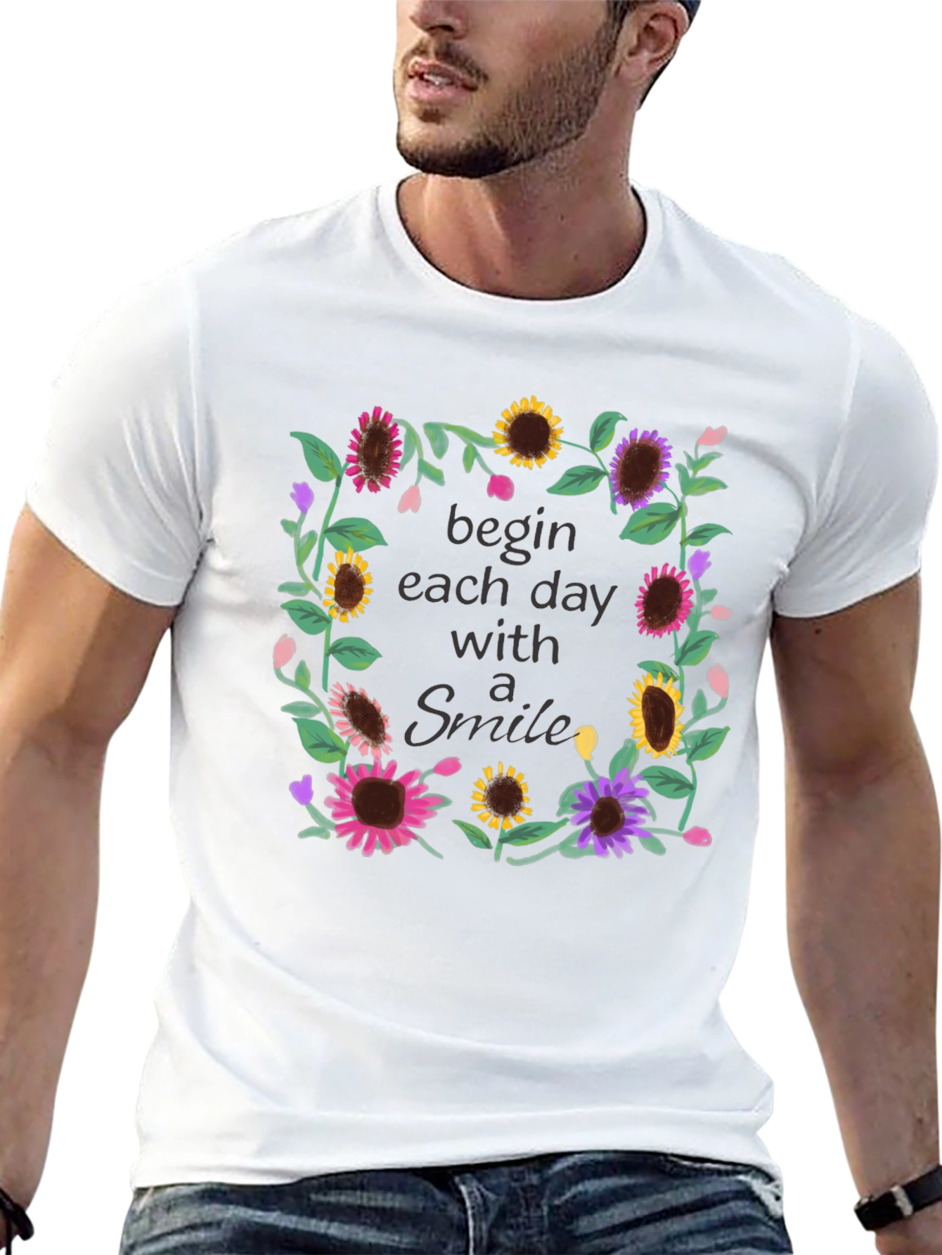 Floral Smile T-Shirt