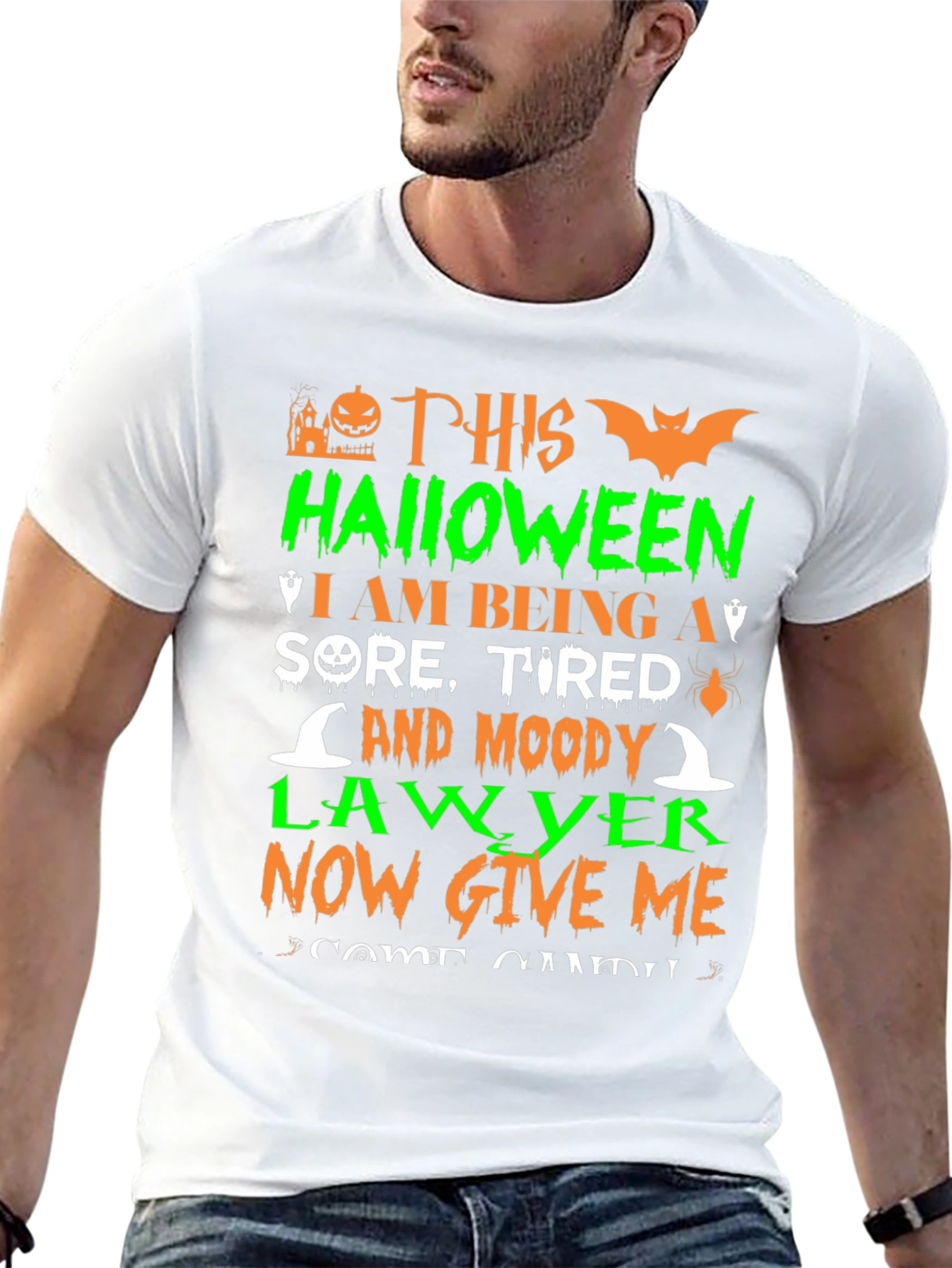 Halloween Lawyer T-Shirt - Sore Tired and Moody!