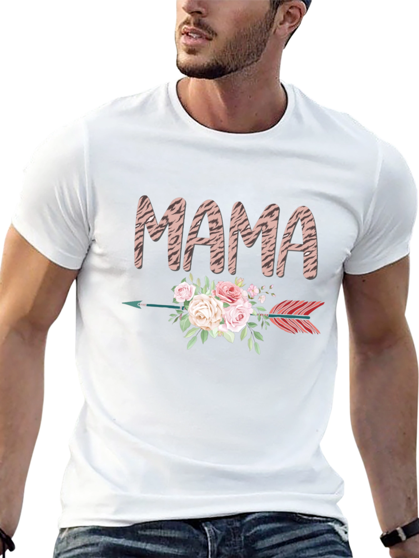 Mama Arrow Floral Graphic T-Shirt