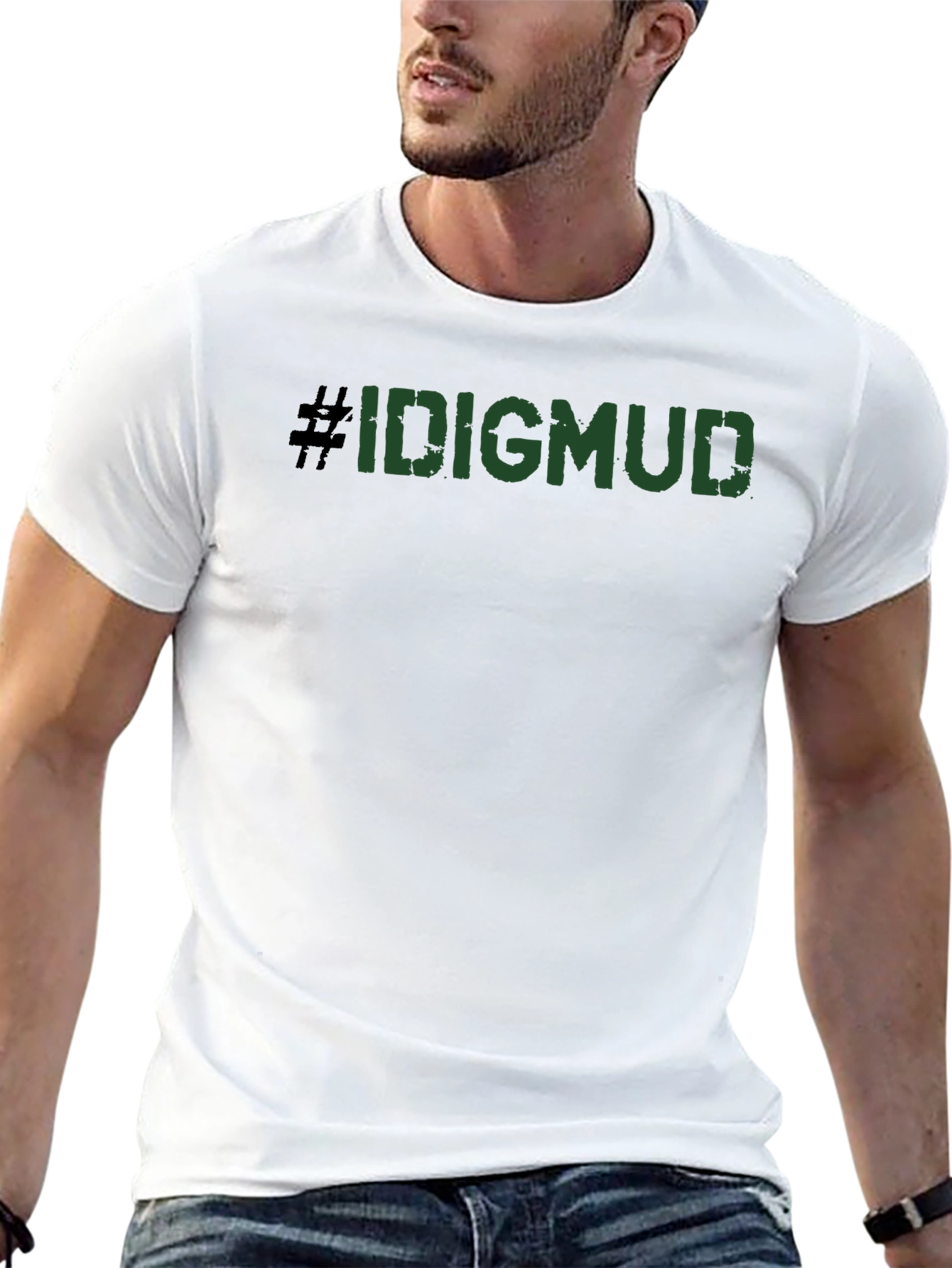#IDIGMUD T-Shirt - Dark Green Graphic Tee