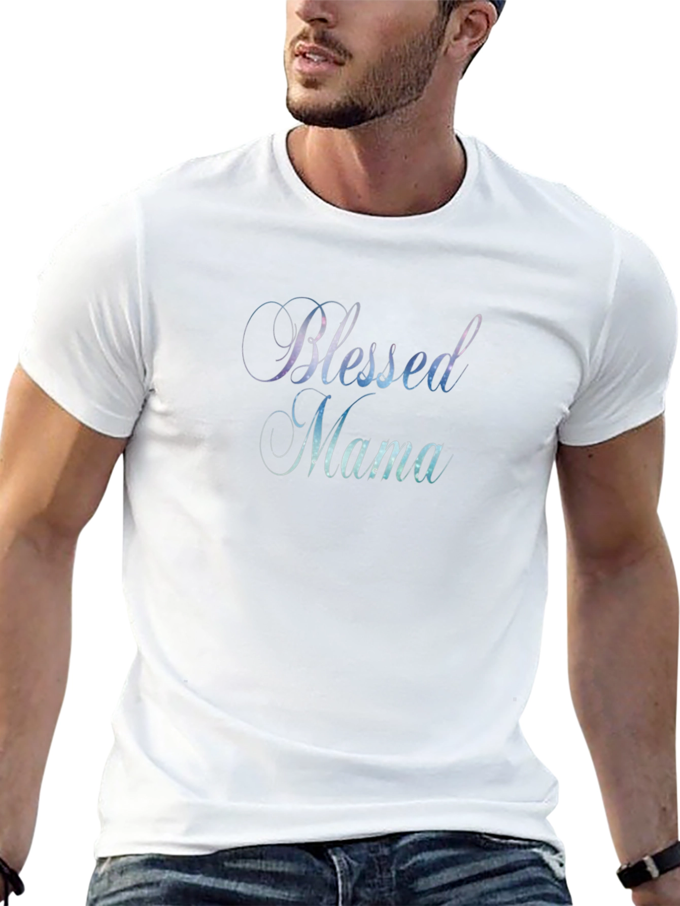 Blessed Mama Black T-Shirt