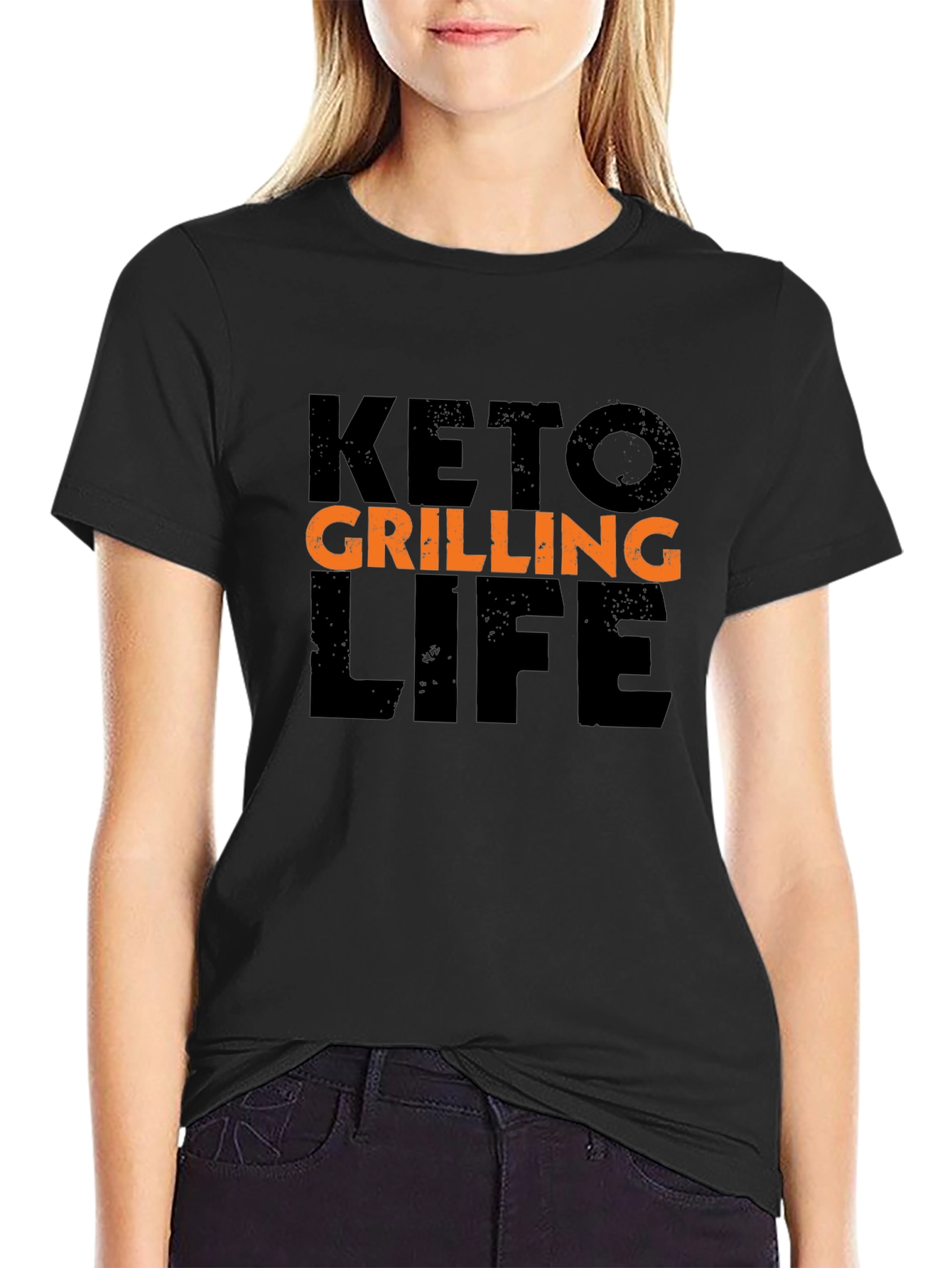 Keto Grilling Life Black Graphic T-Shirt