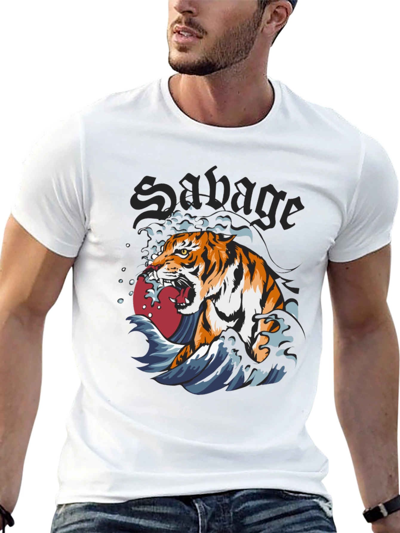 Savage Tiger Graphic Tee