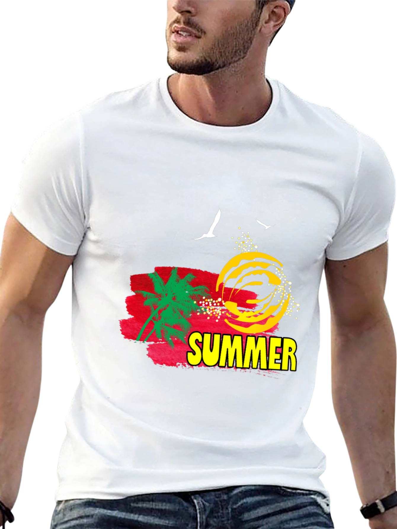 Summer Graphic T-Shirt - Black