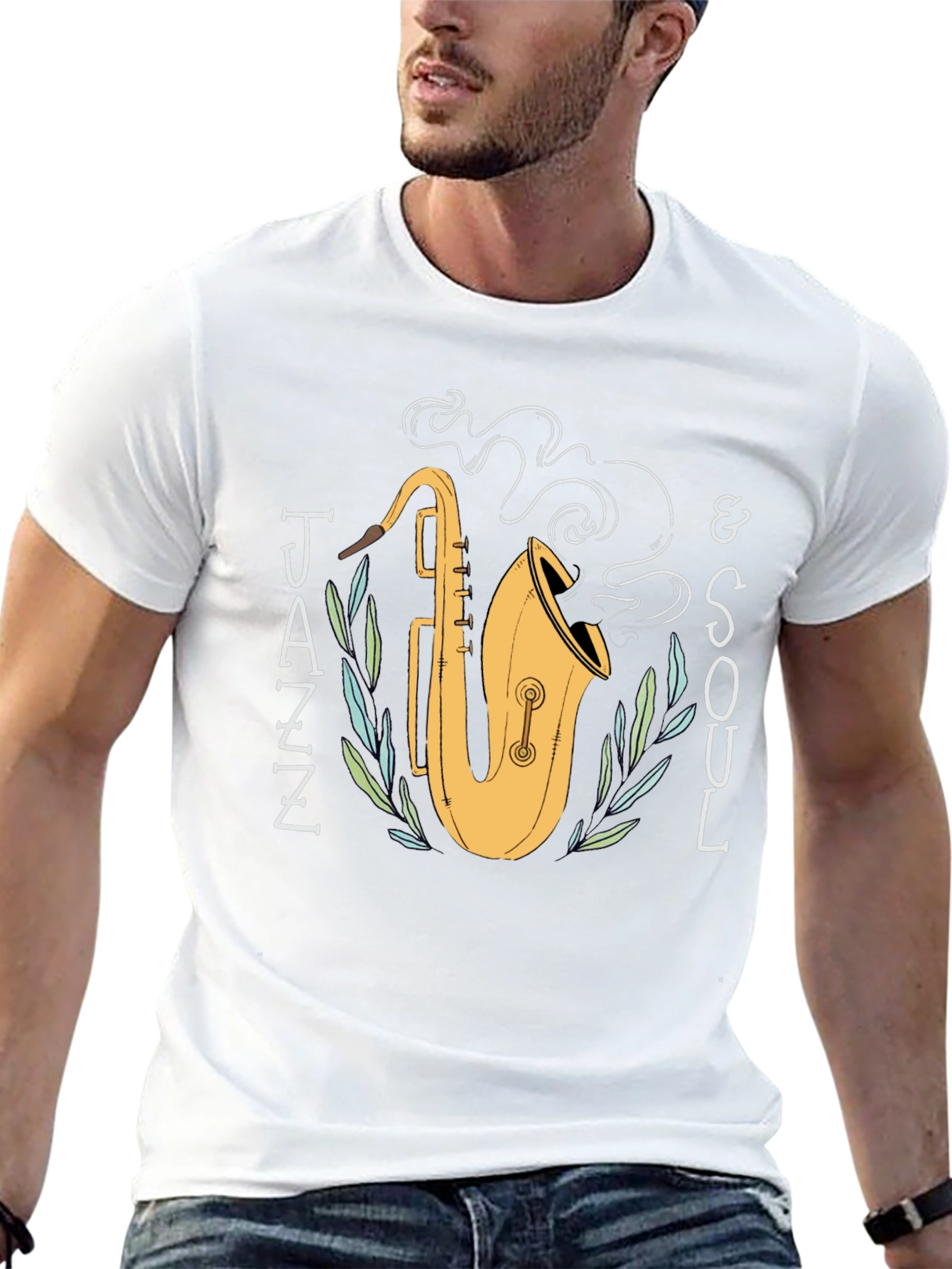 Jazz & Soul Saxophone Graphic T-Shirt