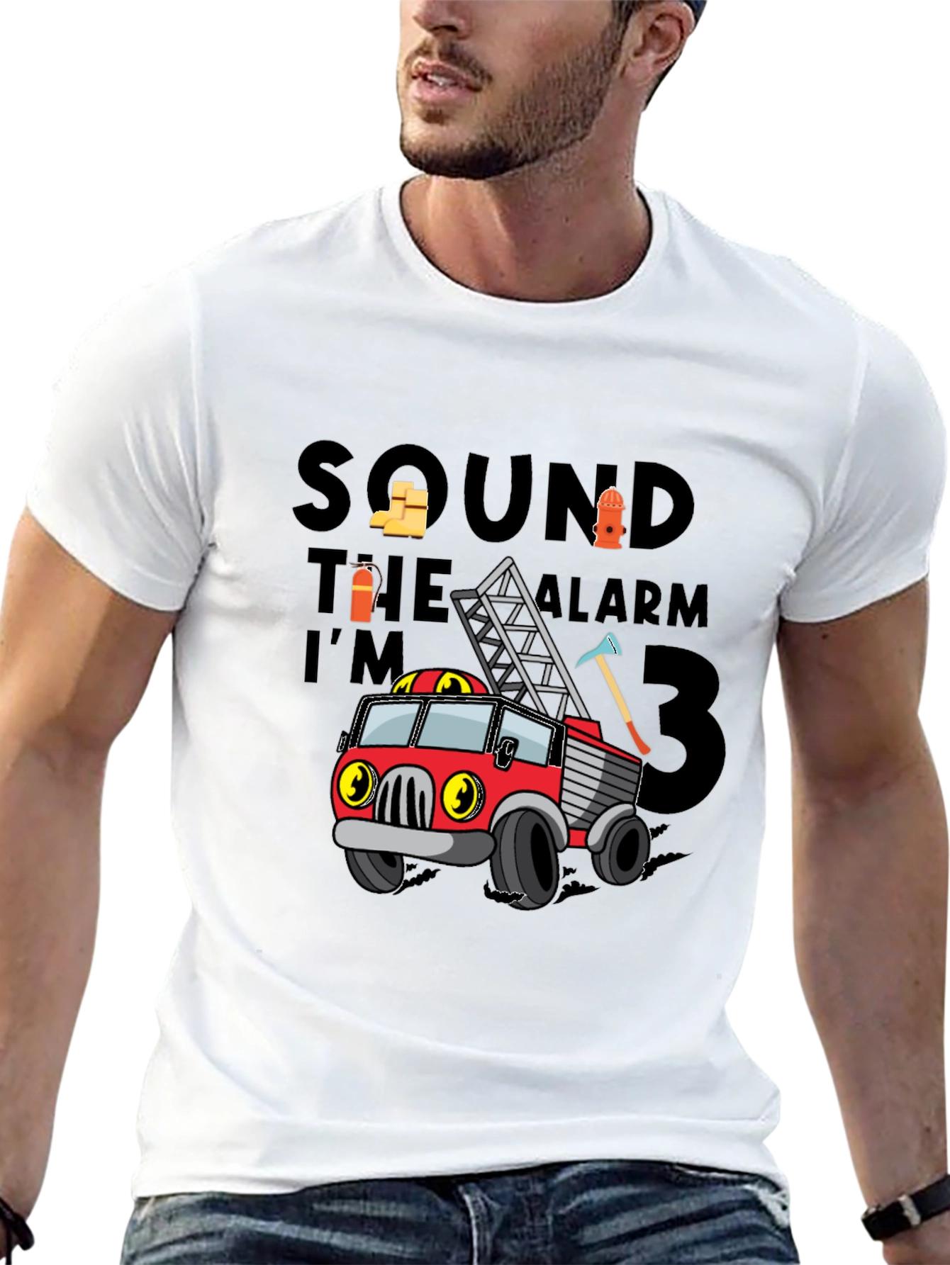 Firetruck Birthday Boy T-Shirt